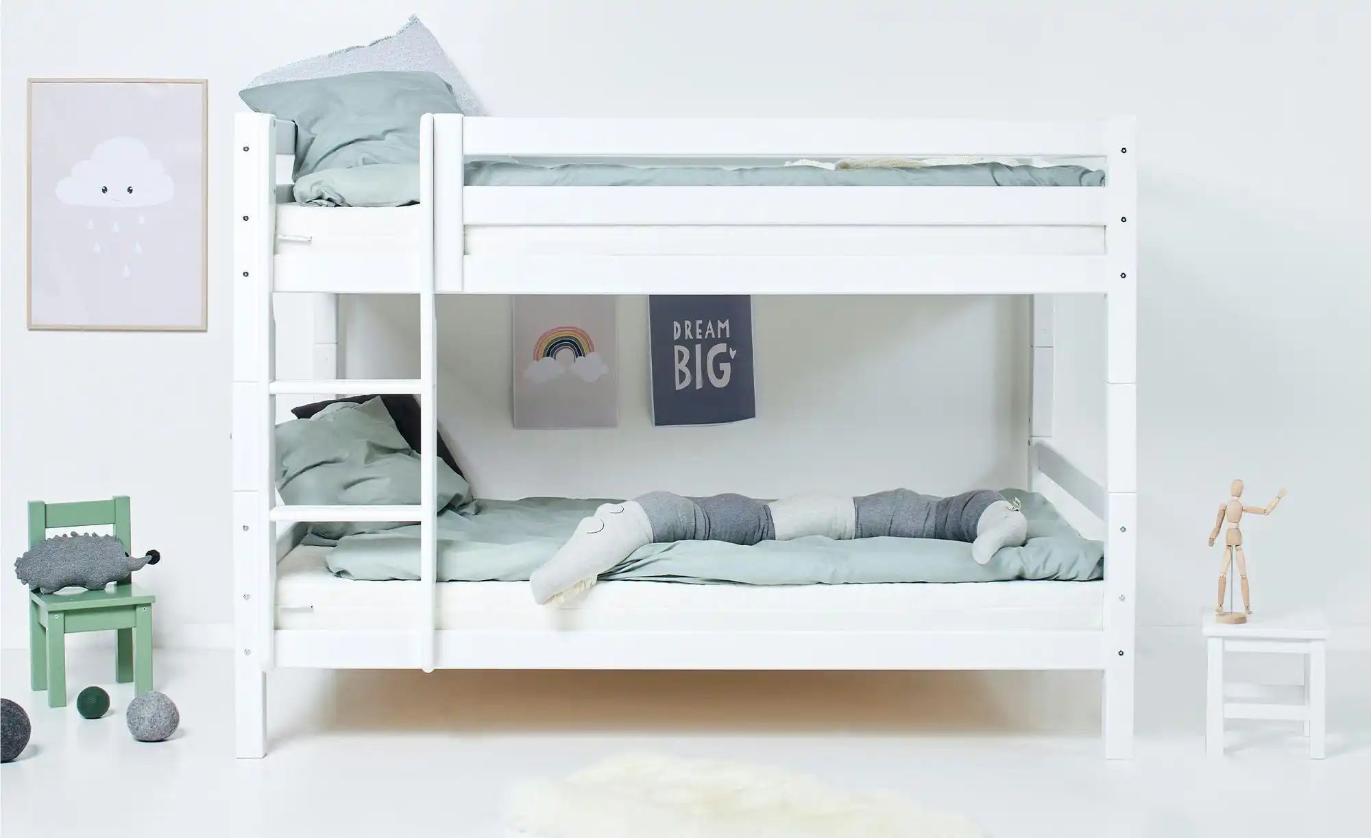 Etagenbett  ECO Luxury ¦ weiß ¦ Maße (cm): B: 104 H: 150 Betten > Bettgeste günstig online kaufen