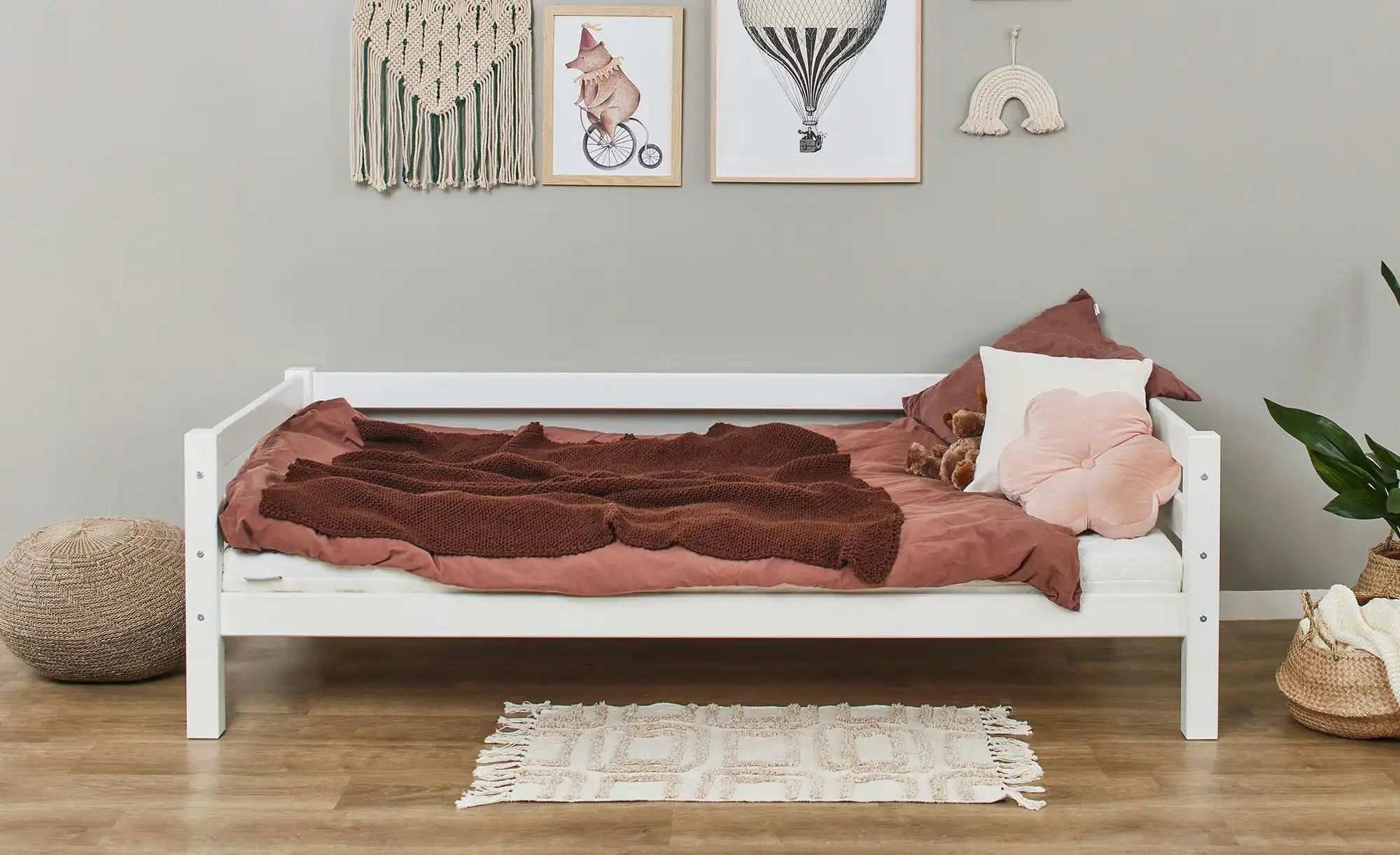 Kinderbett  ECO Luxury ¦ weiß ¦ Maße (cm): B: 99 H: 62 Betten > Bettgestell günstig online kaufen