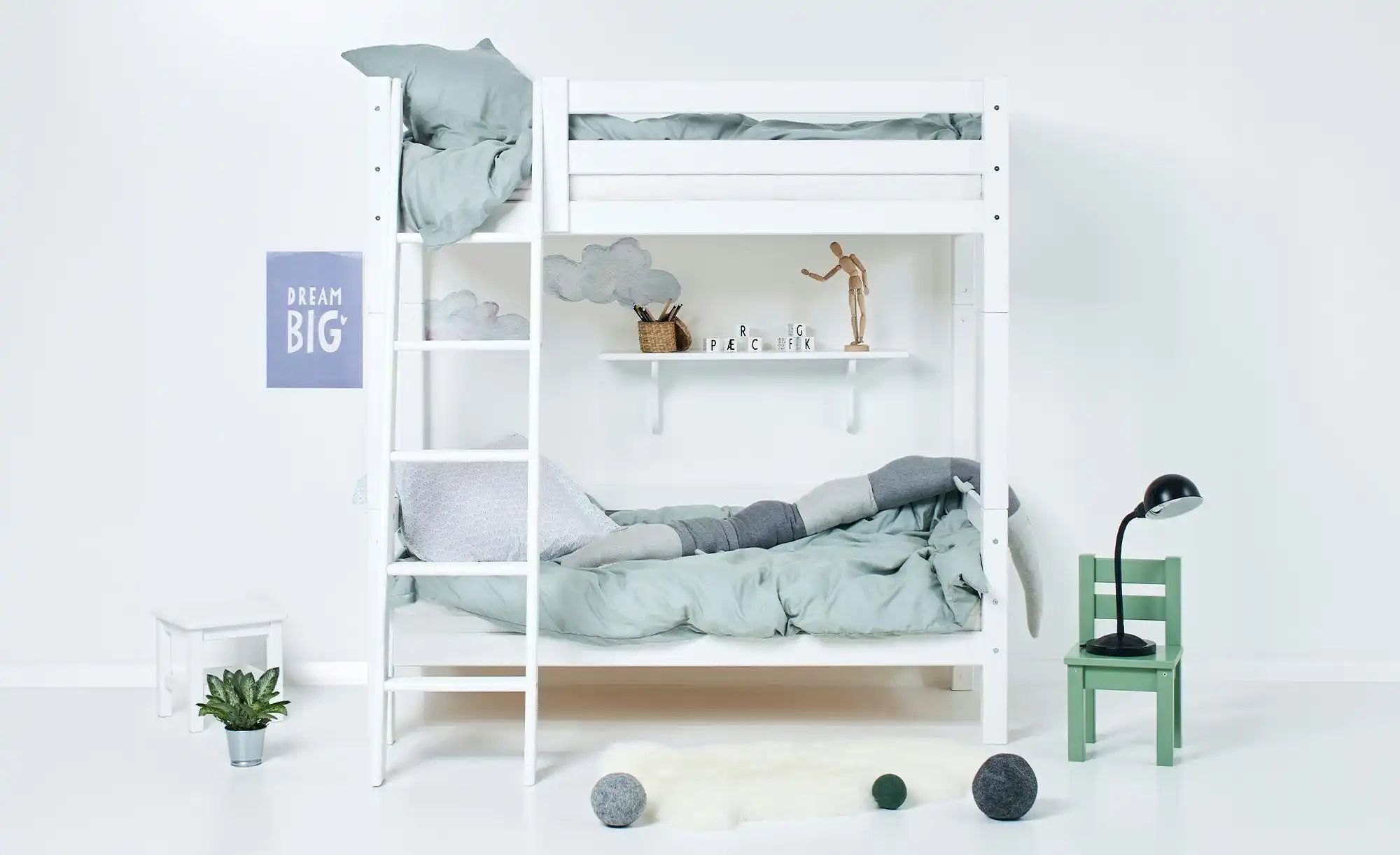 Etagenbett  ECO Luxury ¦ weiß ¦ Maße (cm): B: 124 H: 177 Betten > Bettgeste günstig online kaufen
