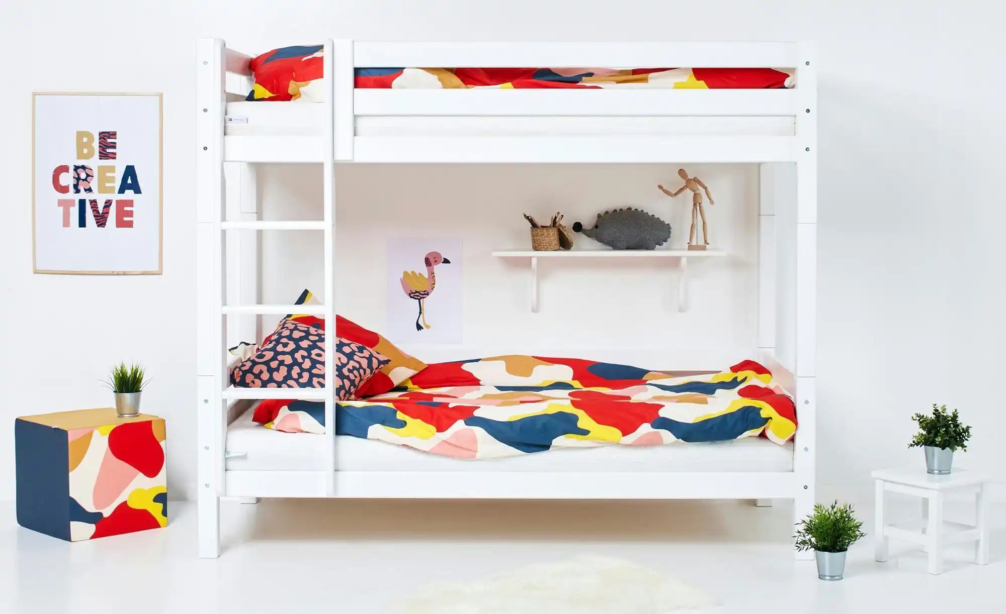 Hoppekids Etagenbett  ECO Luxury ¦ weiß ¦ Maße (cm): B: 134 H: 177 Betten > günstig online kaufen