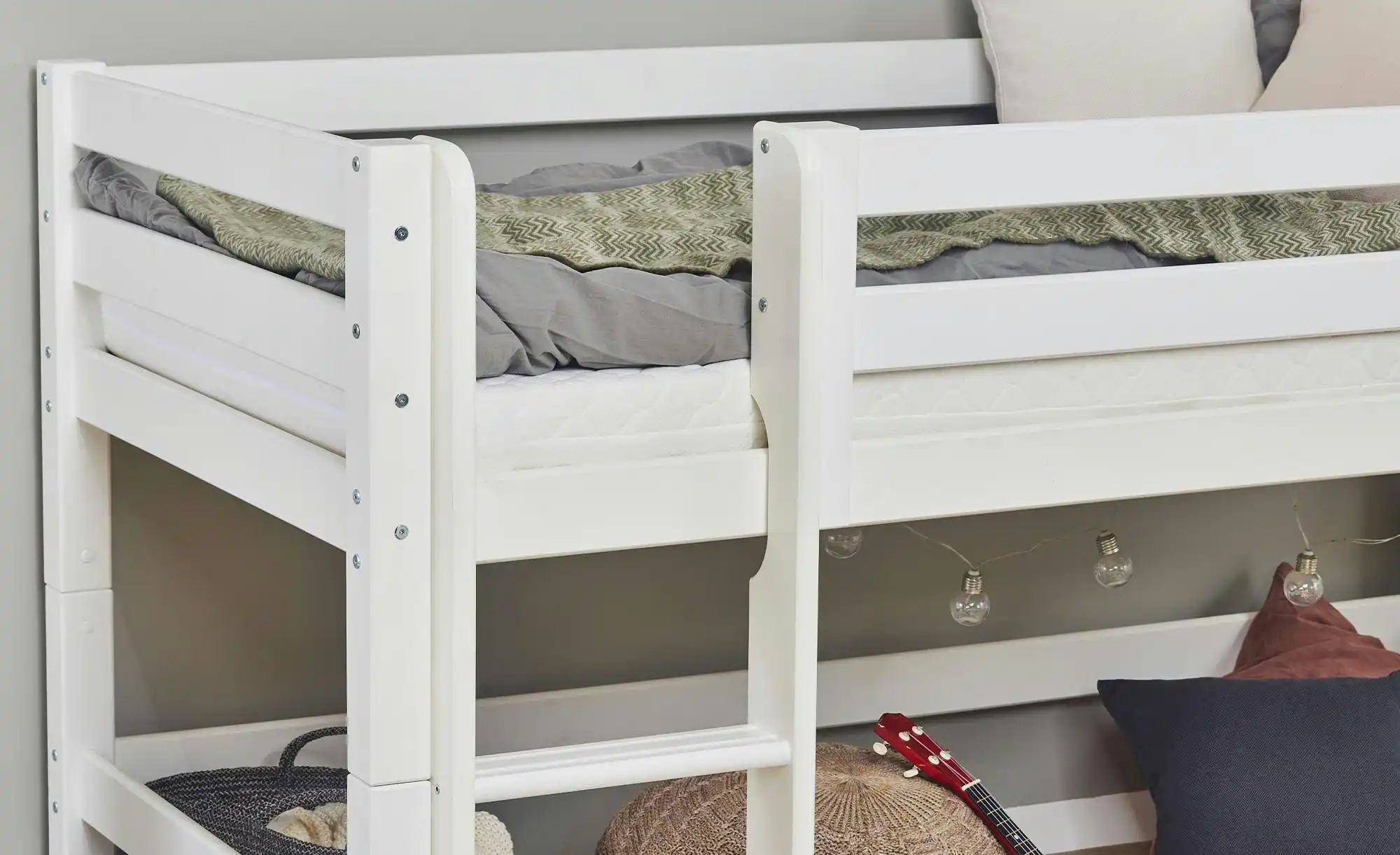 Hoppekids Hochbett  ECO Luxury ¦ weiß ¦ Maße (cm): B: 104 H: 114 Betten > B günstig online kaufen