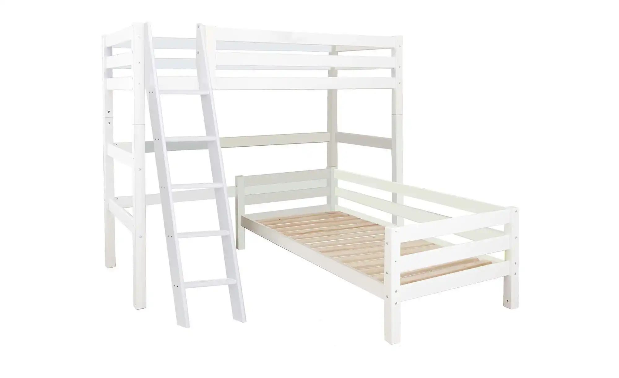 Hoppekids Eck-Etagenbett  ECO Luxury ¦ weiß ¦ Maße (cm): B: 216 H: 177 Bett günstig online kaufen