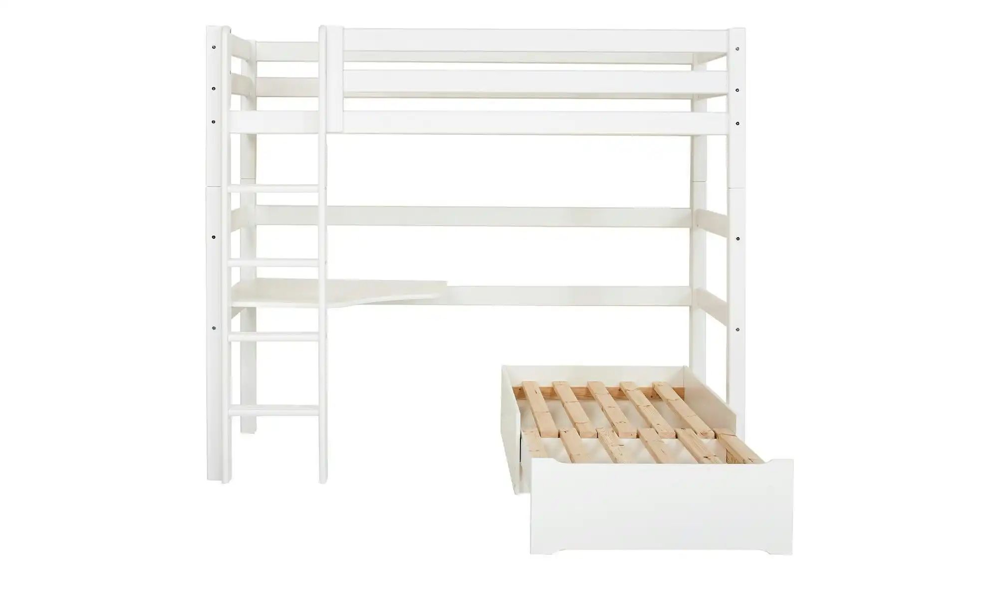 Hochbett  ECO Luxury ¦ weiß ¦ Maße (cm): B: 104 H: 177 Betten > Bettgestell günstig online kaufen