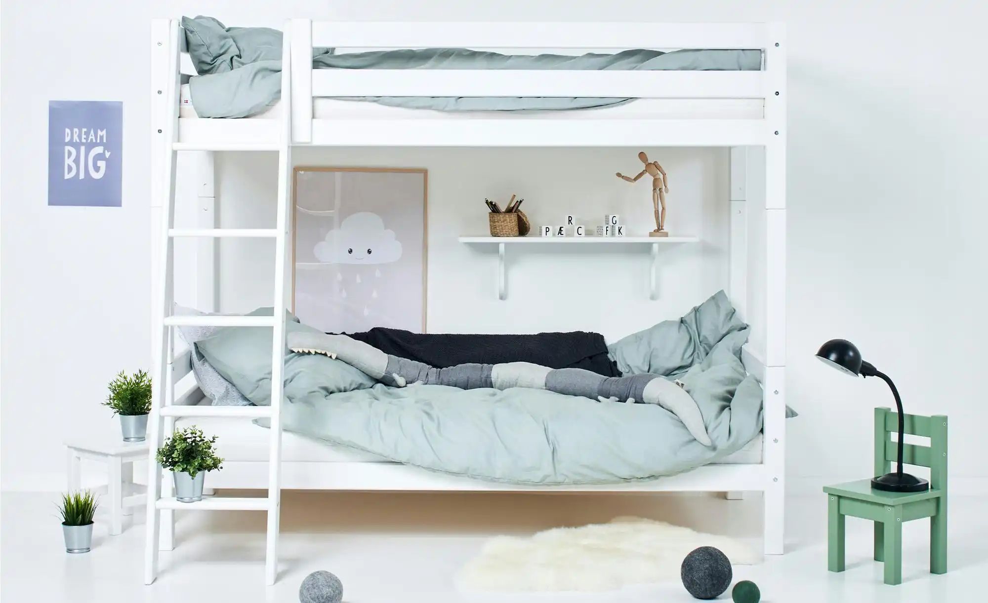 Etagenbett  ECO Luxury ¦ weiß ¦ Maße (cm): B: 137 H: 177 Betten > Bettgeste günstig online kaufen