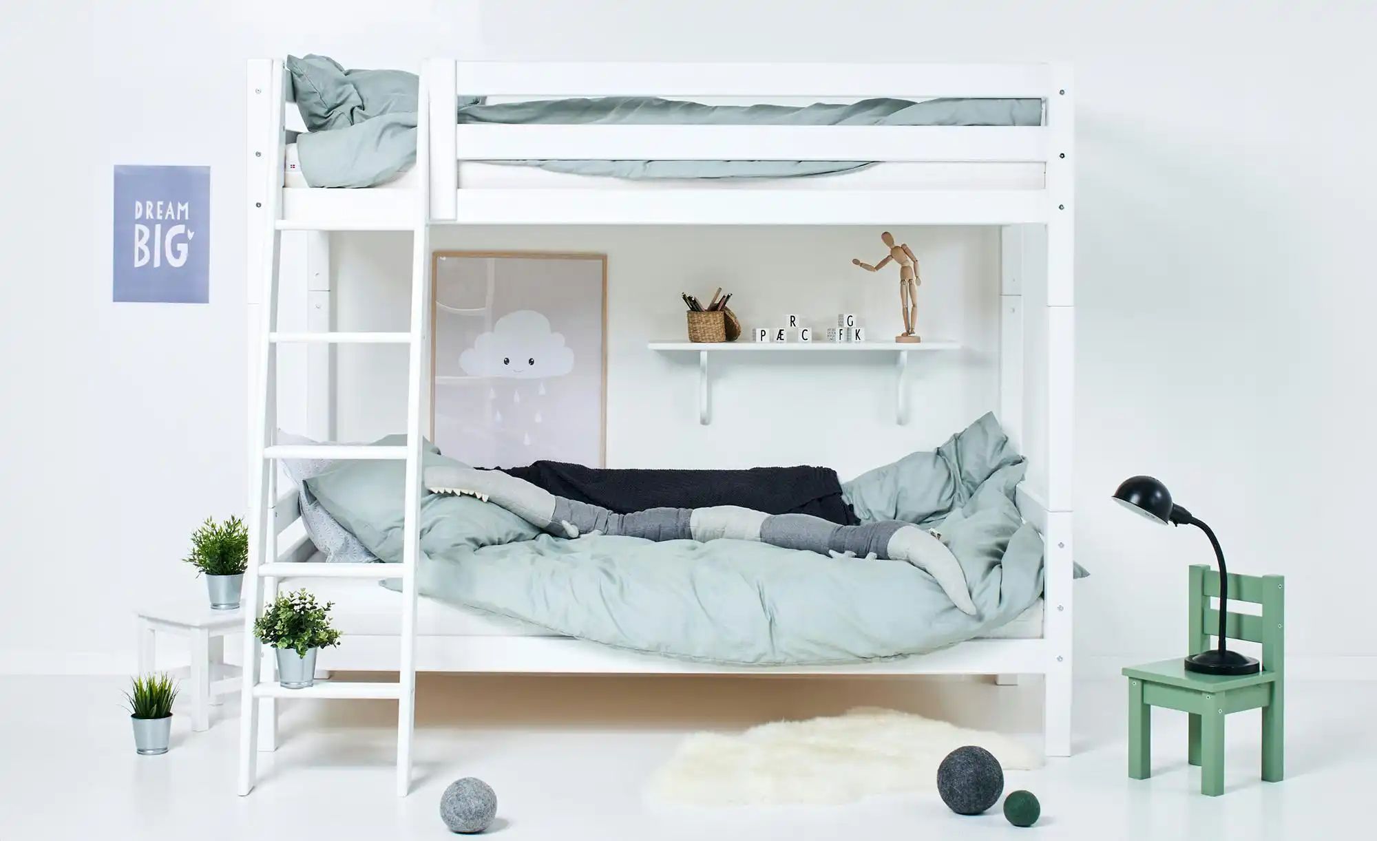 Etagenbett  ECO Luxury ¦ weiß ¦ Maße (cm): B: 137 H: 177 Betten > Bettgeste günstig online kaufen
