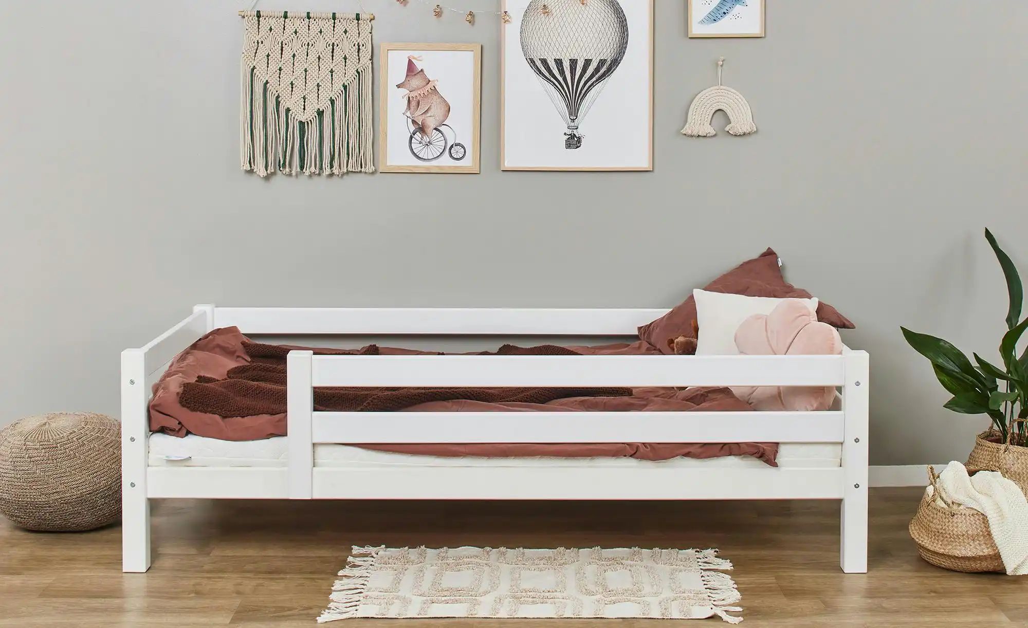 Kinderbett  ECO Luxury ¦ weiß ¦ Maße (cm): B: 99 H: 62 Betten > Bettgestell günstig online kaufen