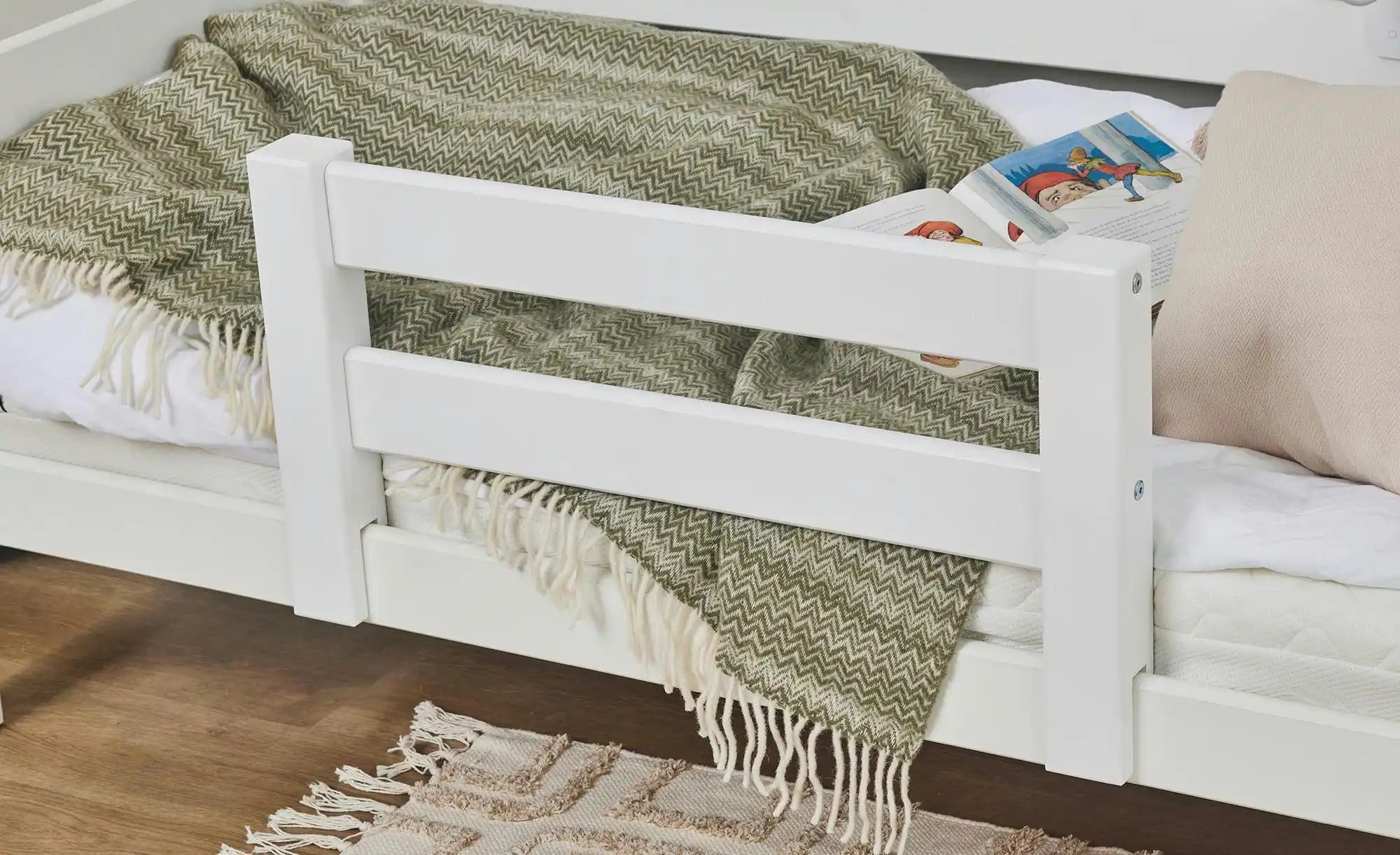 Kinderbett  ECO Luxury ¦ weiß ¦ Maße (cm): B: 79 H: 62 Betten > Bettgestell günstig online kaufen