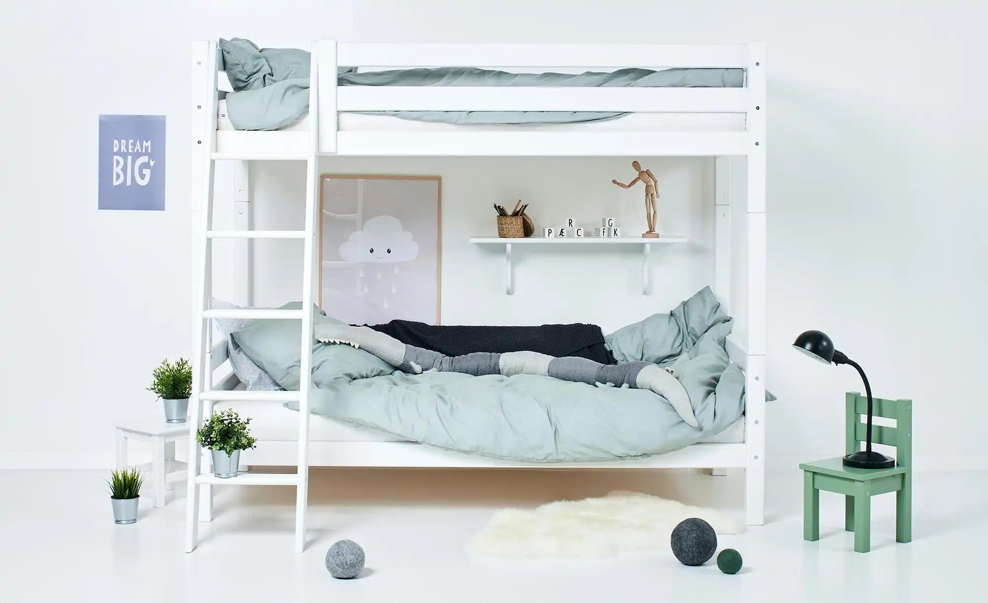 Etagenbett  ECO Luxury ¦ weiß ¦ Maße (cm): B: 144 H: 177 Betten > Bettgeste günstig online kaufen