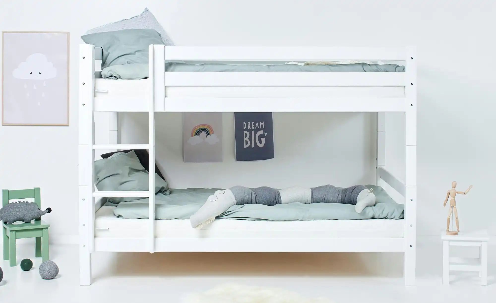 Etagenbett  ECO Luxury ¦ weiß ¦ Maße (cm): B: 134 H: 150 Betten > Bettgeste günstig online kaufen