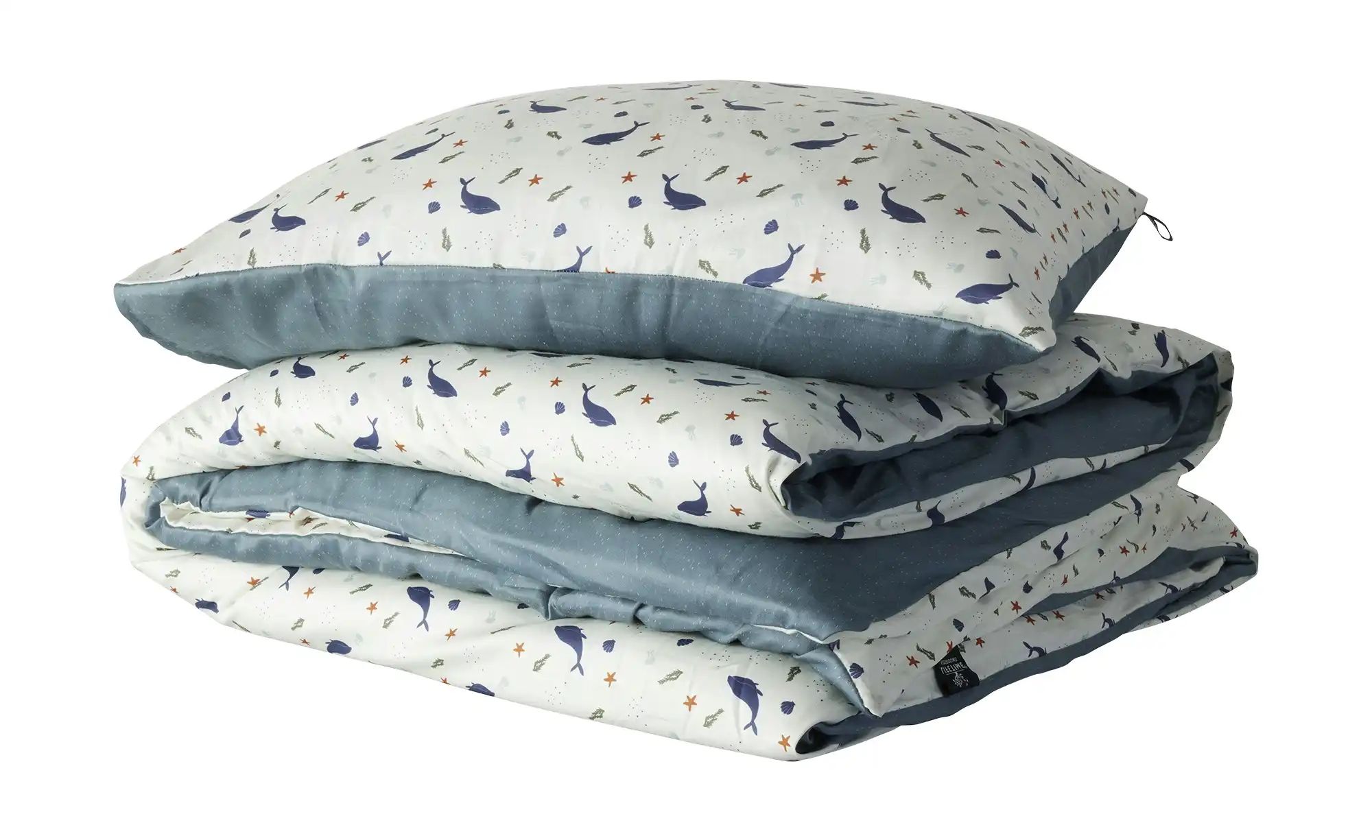 Thumbnail - Lifetime Bettwäsche Ocean Life ¦ blau ¦ Maße (cm): B: 200 T: 140.0 Bettwaren > Bettwäsche > Kinderbettwäsche - Höffner