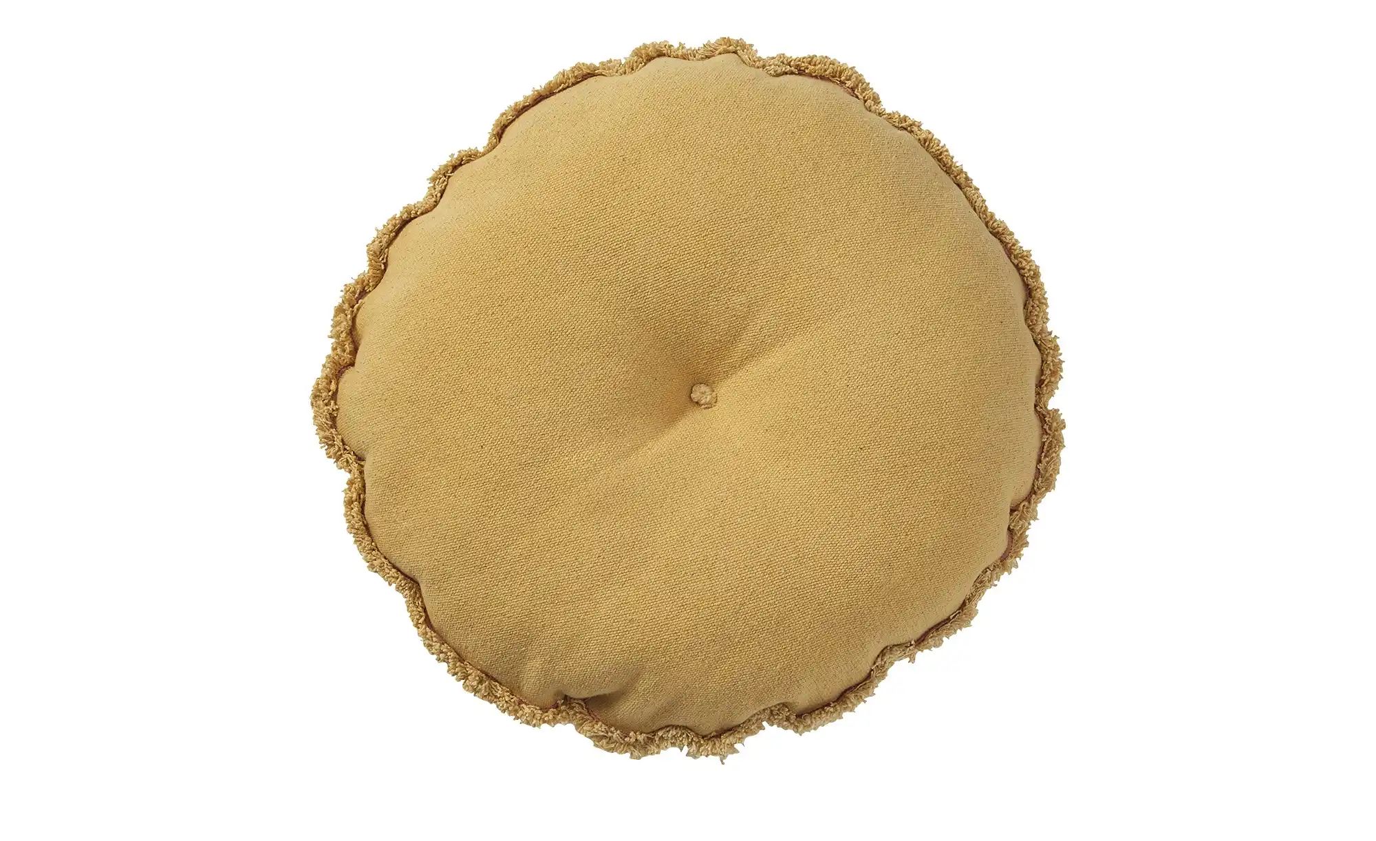 Lifetime Rundes Kissen  Butterflies Honey Glow ¦ gelb Ø: 45 Dekokissen & De günstig online kaufen