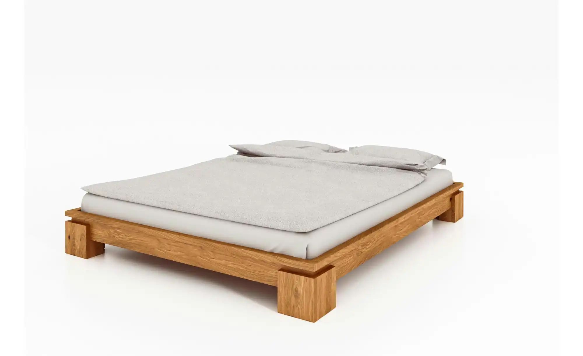 Massivholzbett ohne Kopfteil Theo ¦ holzfarben ¦ Maße (cm): B: 148 H: 25 Be günstig online kaufen