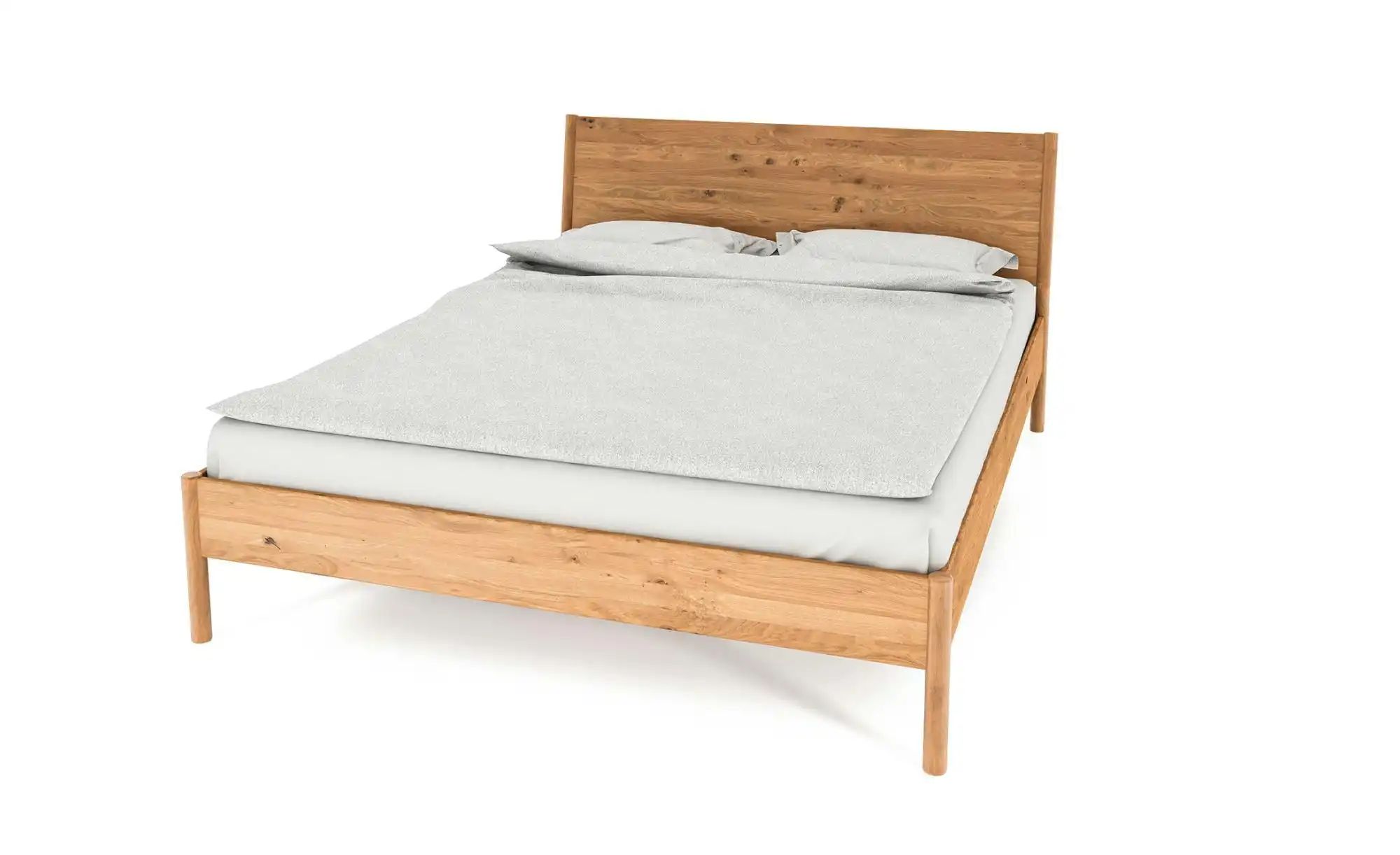 Massivholzbett mit KT   ¦ holzfarben ¦ Maße (cm): B: 145 H: 95 Betten > Bet günstig online kaufen