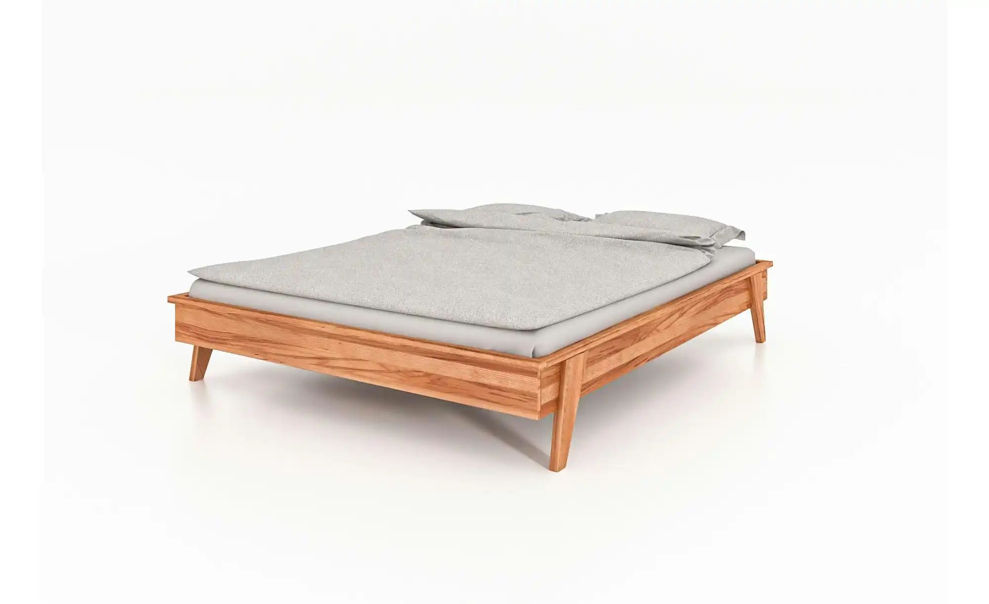 Massivholzbett ohne KT   ¦ holzfarben ¦ Maße (cm): B: 209 H: 35 Betten > Be günstig online kaufen