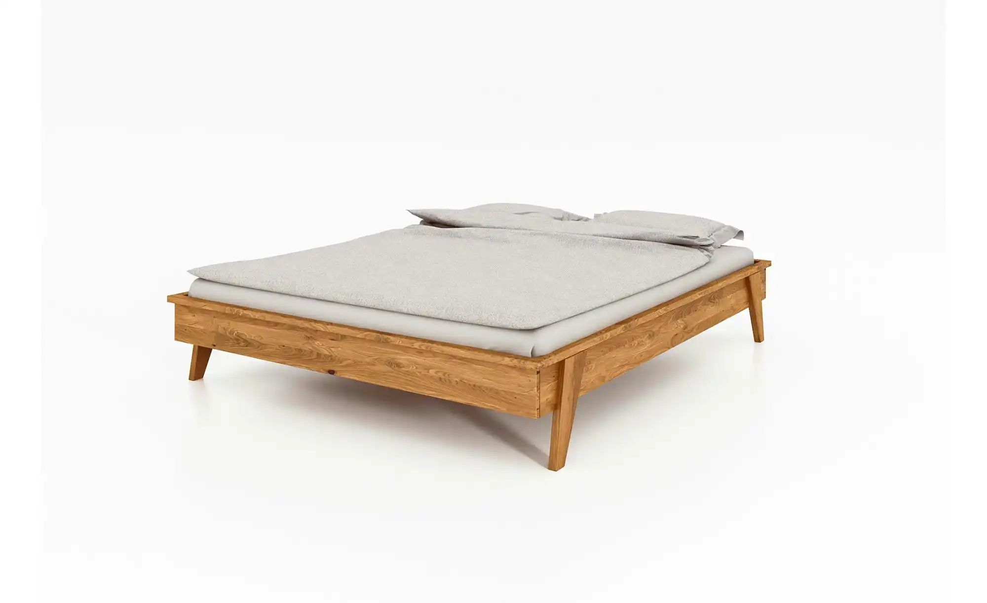 Massivholzbett ohne KT   ¦ holzfarben ¦ Maße (cm): B: 169 H: 35 Betten > Be günstig online kaufen