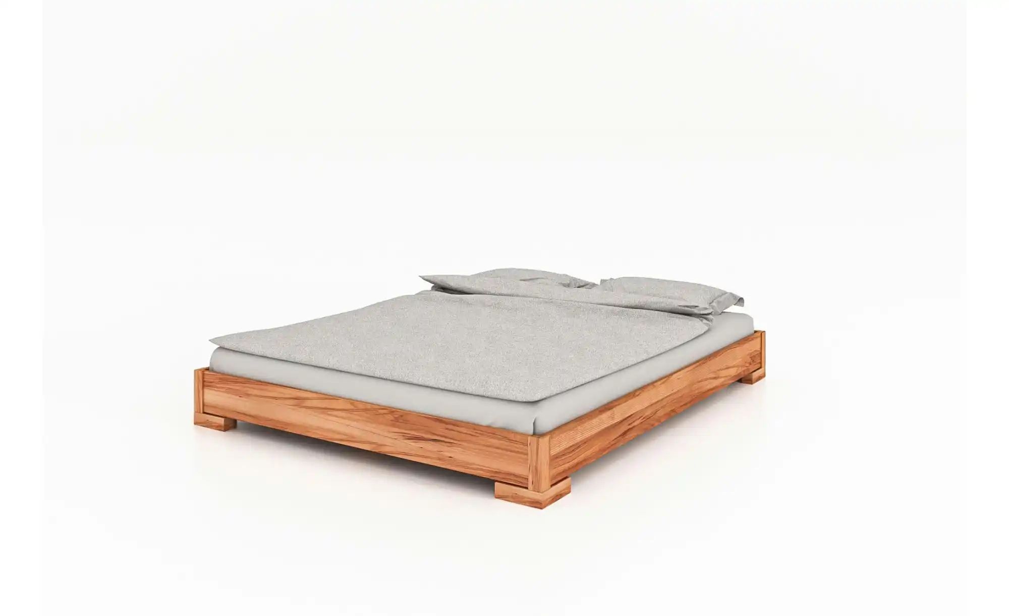 Massivholzbett niedrig o. KT E   ¦ holzfarben ¦ Maße (cm): B: 95 H: 22 Bett günstig online kaufen