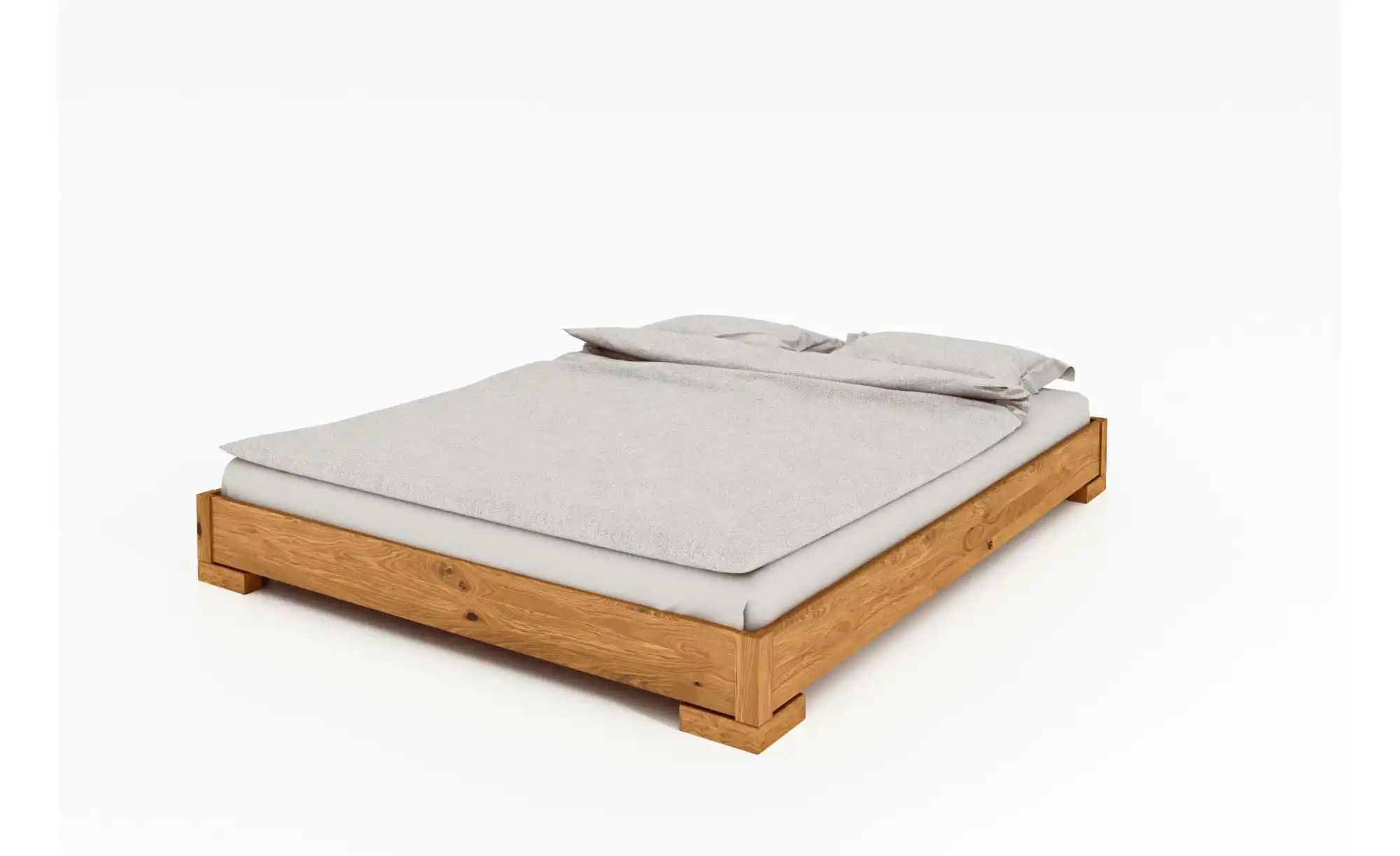 Massivholzbett niedrig o. KT E   ¦ holzfarben ¦ Maße (cm): B: 85 H: 22 Bett günstig online kaufen
