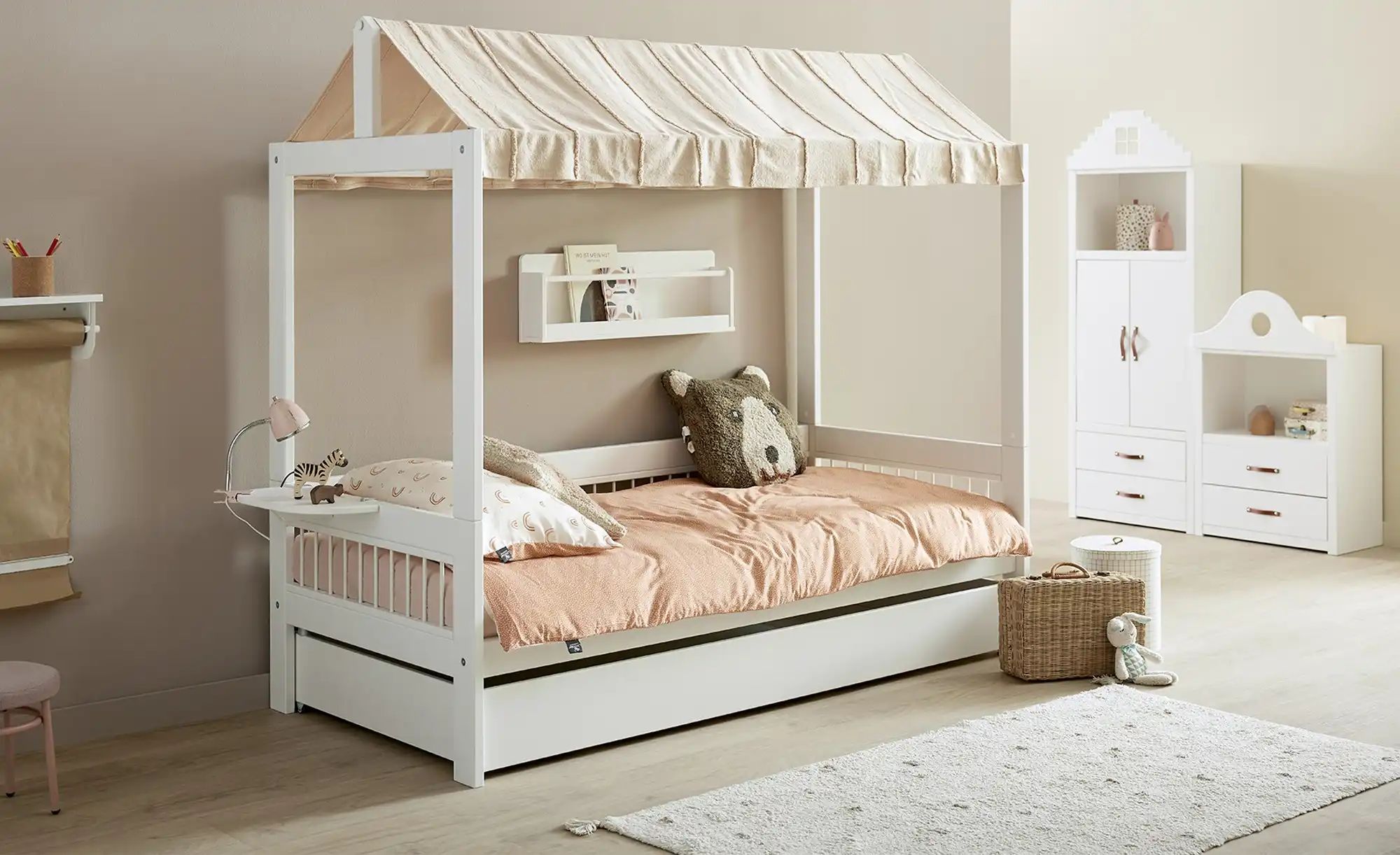 Thumbnail - Lifetime Einzelbett mit Dachkonstruktion Breeze ¦ weiß ¦ Maße (cm): B: 207 H: 192 T: 102.0 Betten > Bettgestelle - Höff...