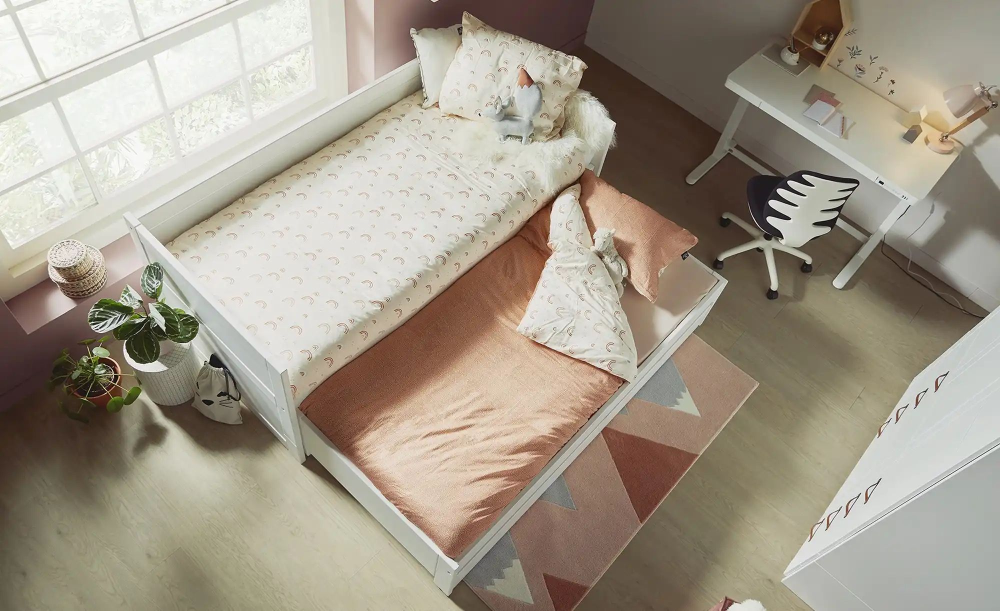 Lifetime Kojenbett mit Gästebett und Bettkasten  Basis ¦ weiß ¦ Maße (cm): günstig online kaufen