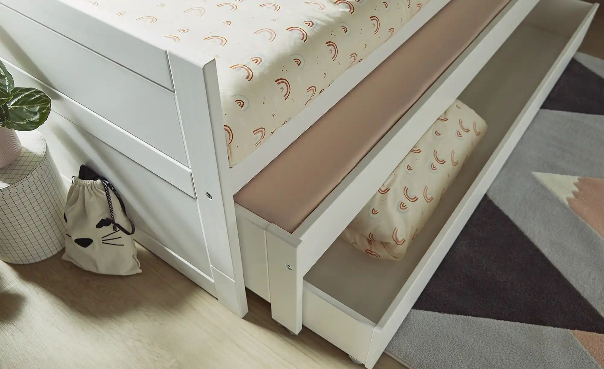 Thumbnail - Lifetime Kojenbett mit Gästebett und Bettkasten Basis ¦ weiß ¦ Maße (cm): B: 207 H: 83 T: 102.0 Betten > Bettgestelle -...