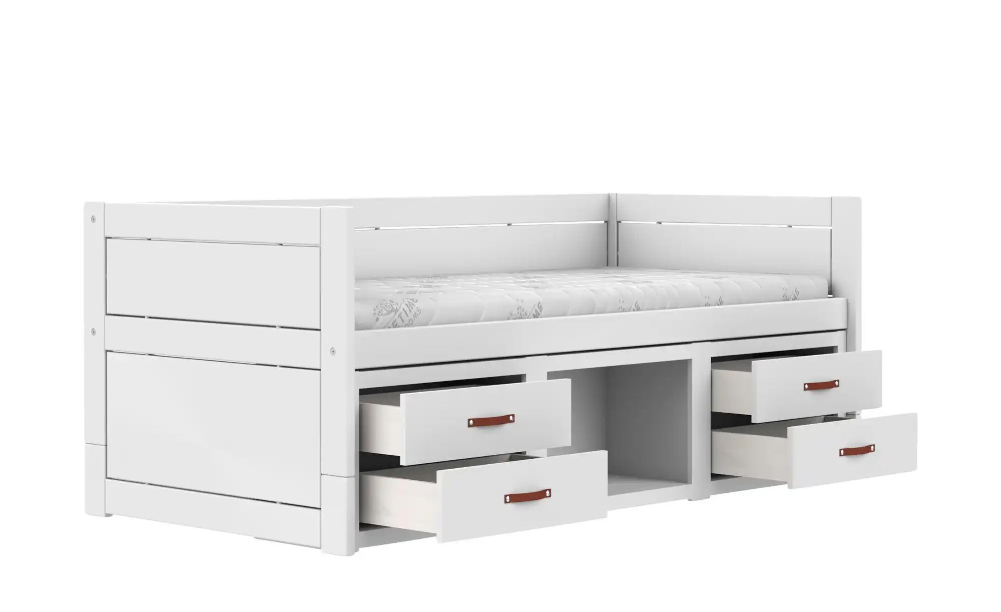 Lifetime Kojenbett mit Regalen  Basis ¦ weiß ¦ Maße (cm): B: 207 H: 83 T: 1 günstig online kaufen