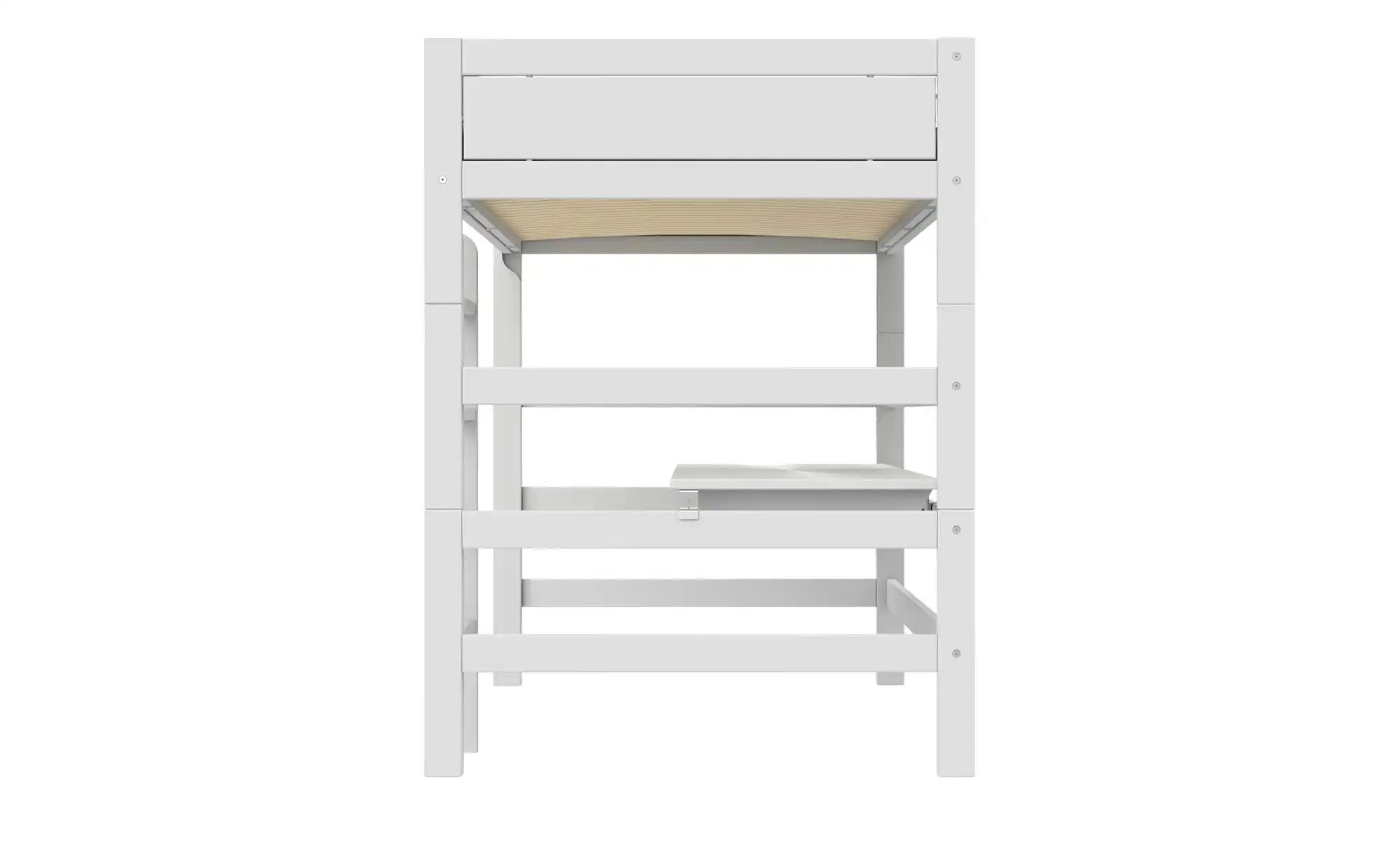 Lifetime Hochbett mit Leiter und Schreibtisch 120cm  Basis ¦ weiß ¦ Maße (c günstig online kaufen