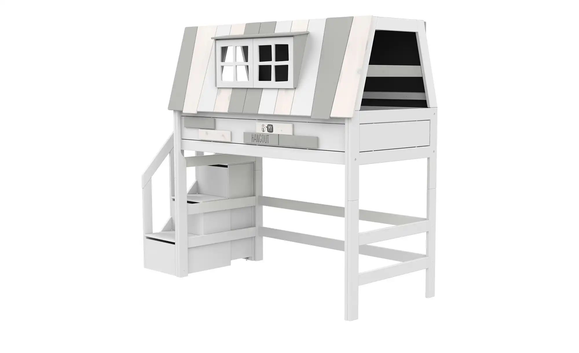 Lifetime Mittelhohes Abenteuerbett mit Treppe  Original ¦ weiß ¦ Maße (cm): günstig online kaufen