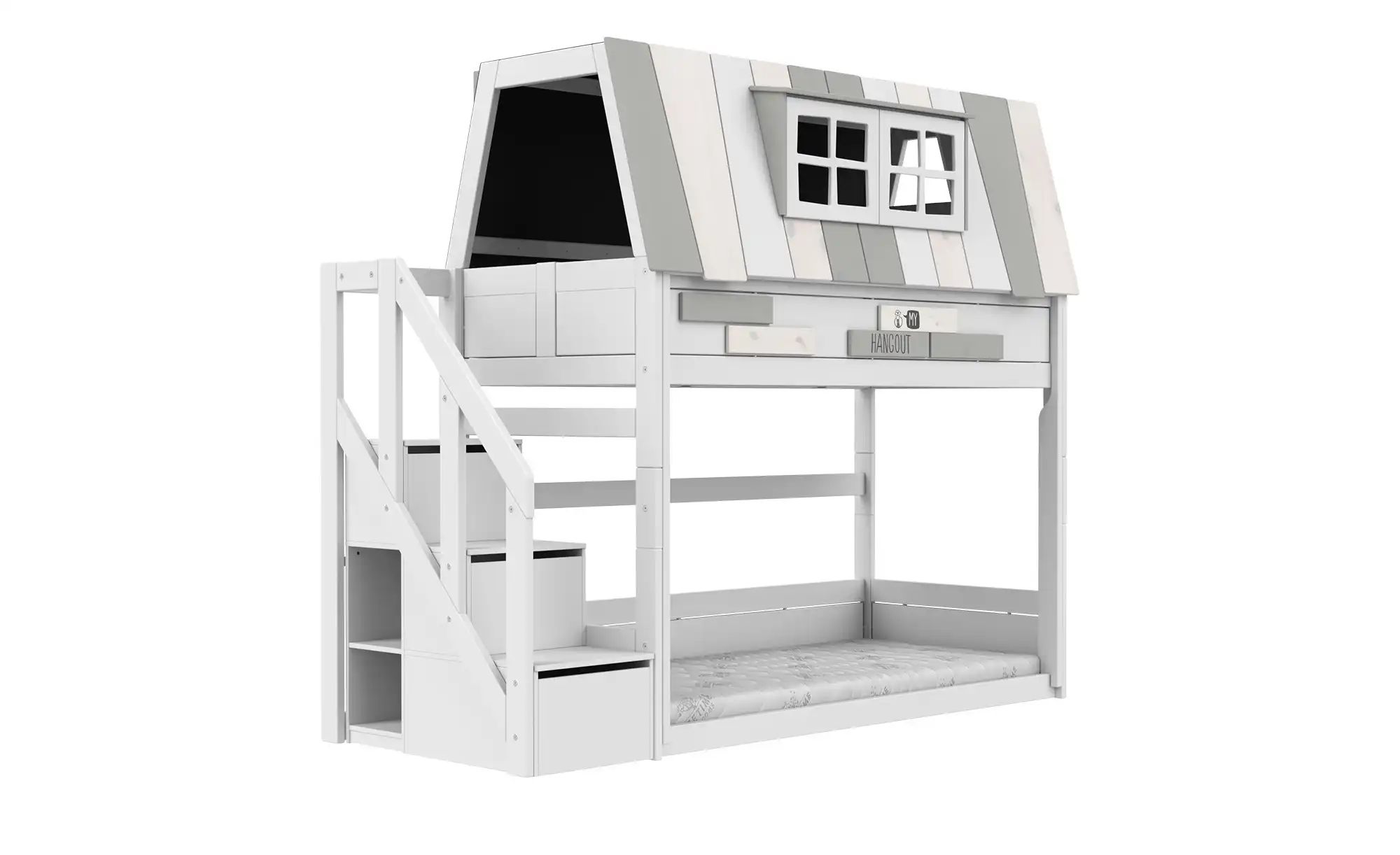 Lifetime Niedriges Abenteuerbett mit Treppe  Original ¦ weiß ¦ Maße (cm): B günstig online kaufen