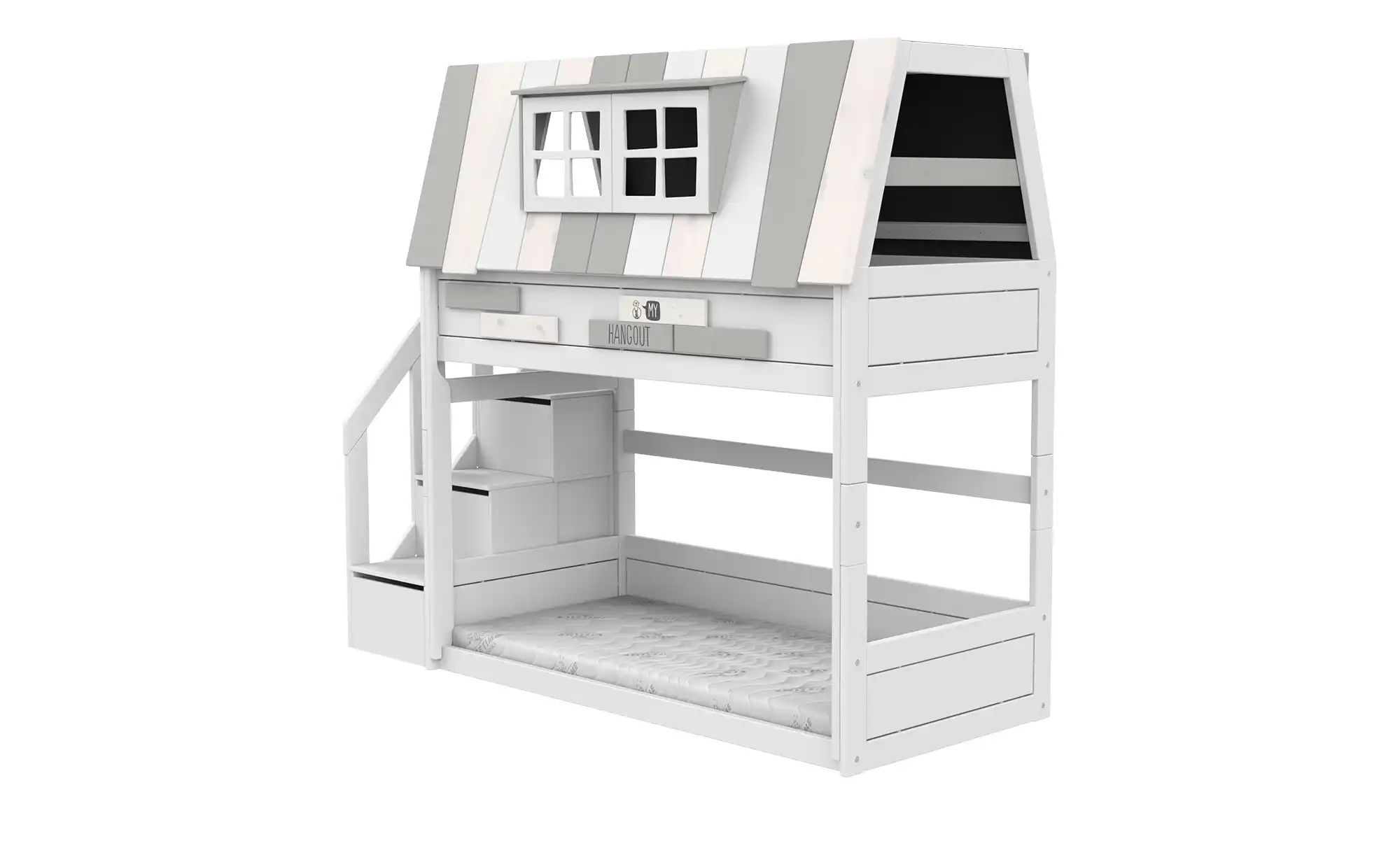 Lifetime Niedriges Abenteuerbett mit Treppe  Original ¦ weiß ¦ Maße (cm): B günstig online kaufen