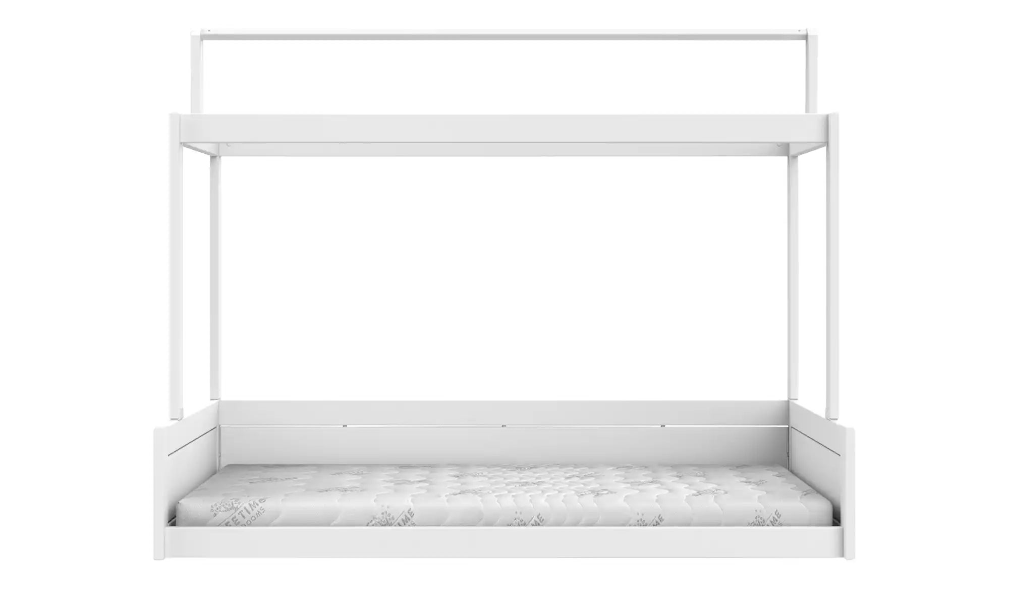 Lifetime Bett mit Stoffdach 120cm  Montessori ¦ weiß ¦ Maße (cm): B: 207 H: günstig online kaufen