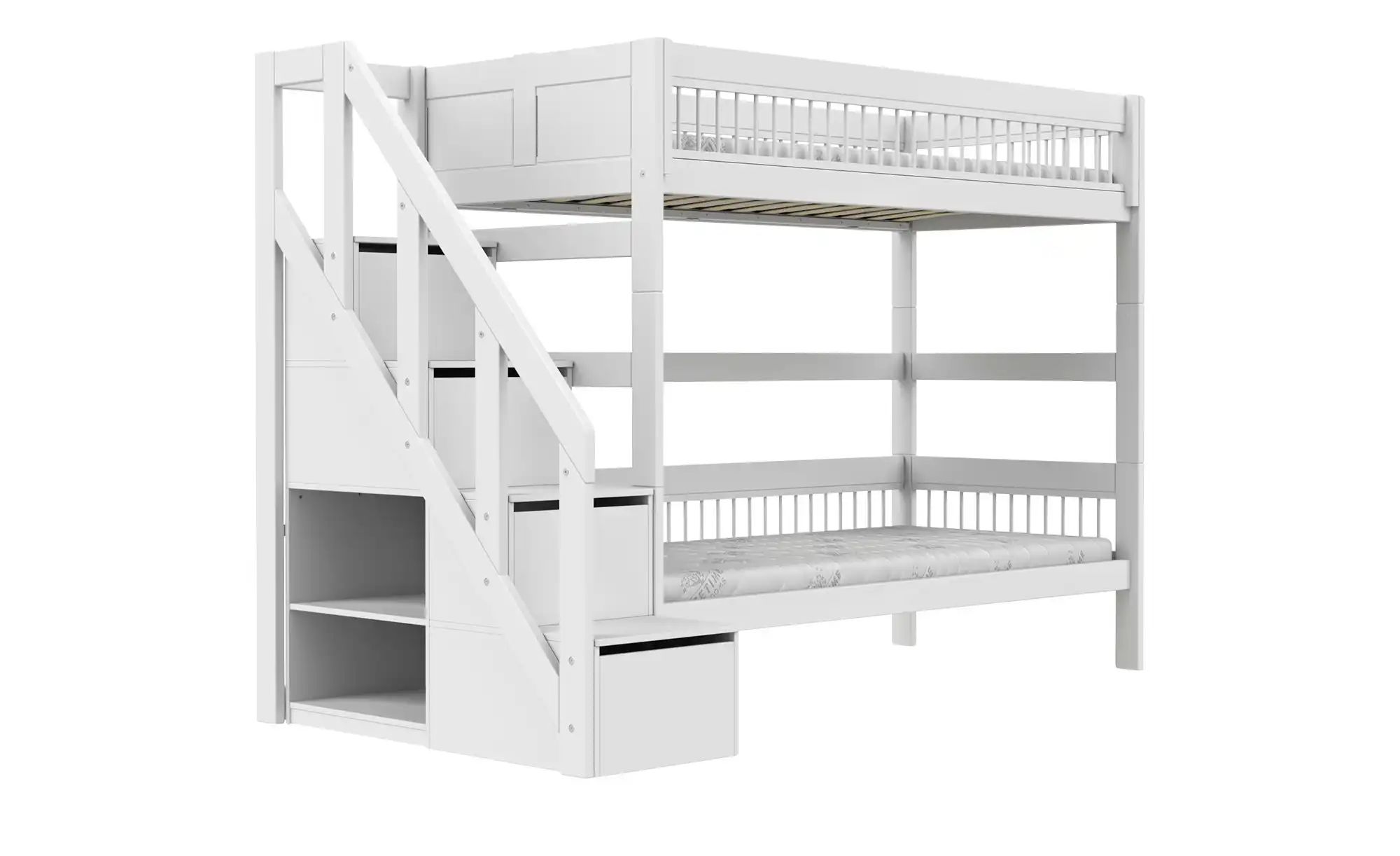 Lifetime Etagenbett mit Treppe  Original ¦ weiß ¦ Maße (cm): B: 257 H: 177 günstig online kaufen