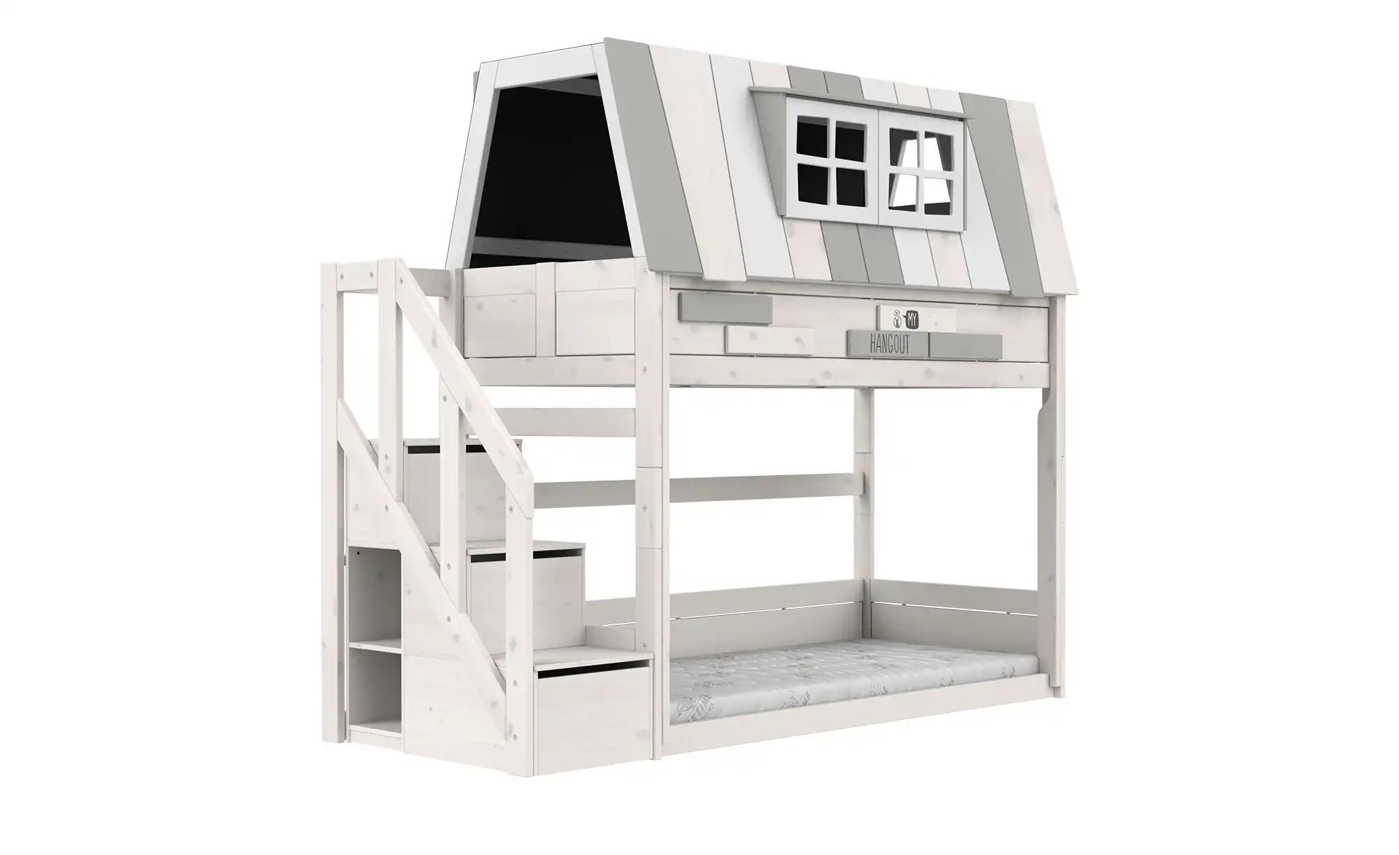 Lifetime Niedriges Abenteuerbett mit Treppe  Original ¦ weiß ¦ Maße (cm): B günstig online kaufen