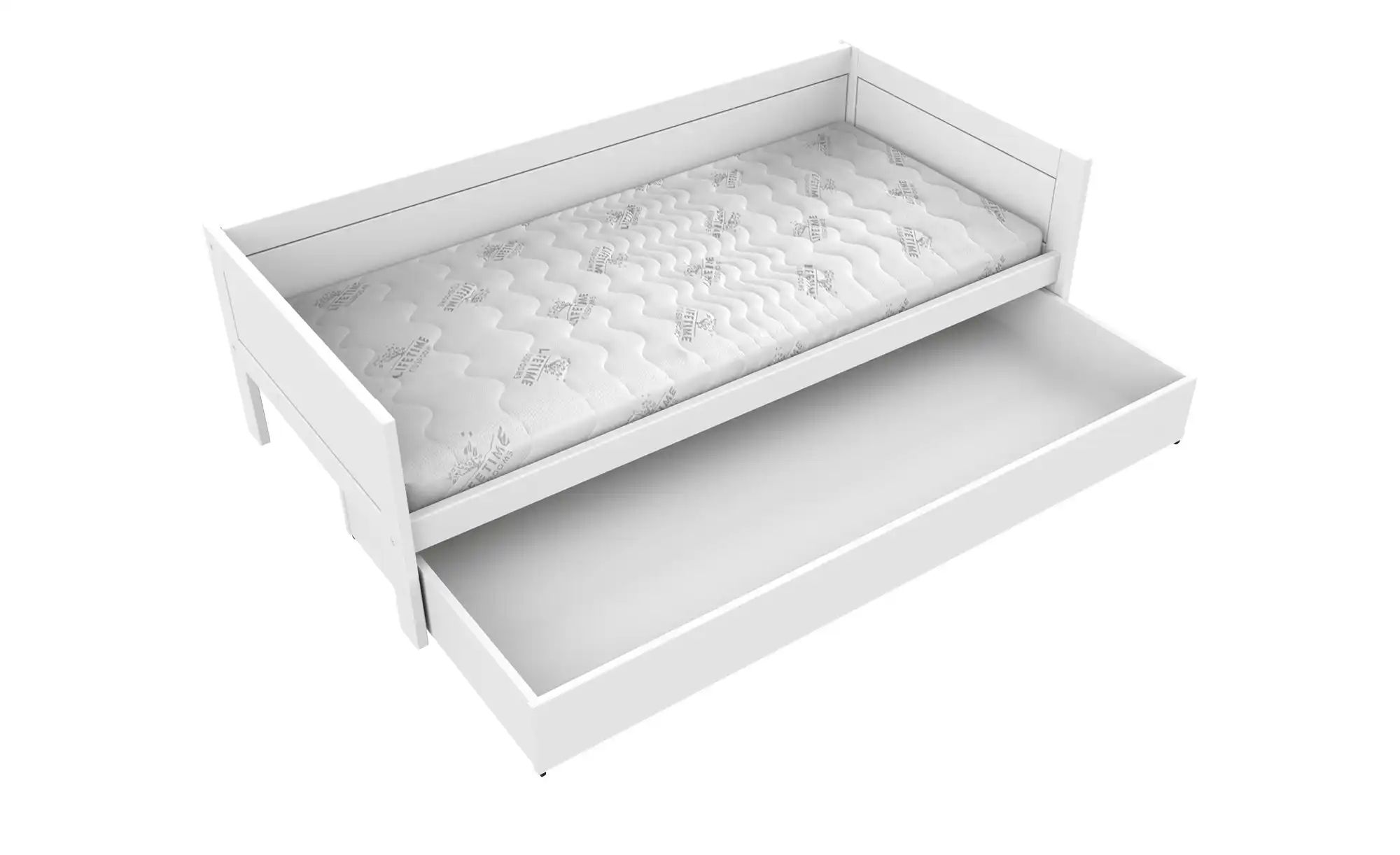 Thumbnail - Lifetime Einzelbett mit Bettkasten Basis ¦ weiß ¦ Maße (cm): B: 207 H: 64 T: 102.0 Betten > Bettgestelle - Höffner