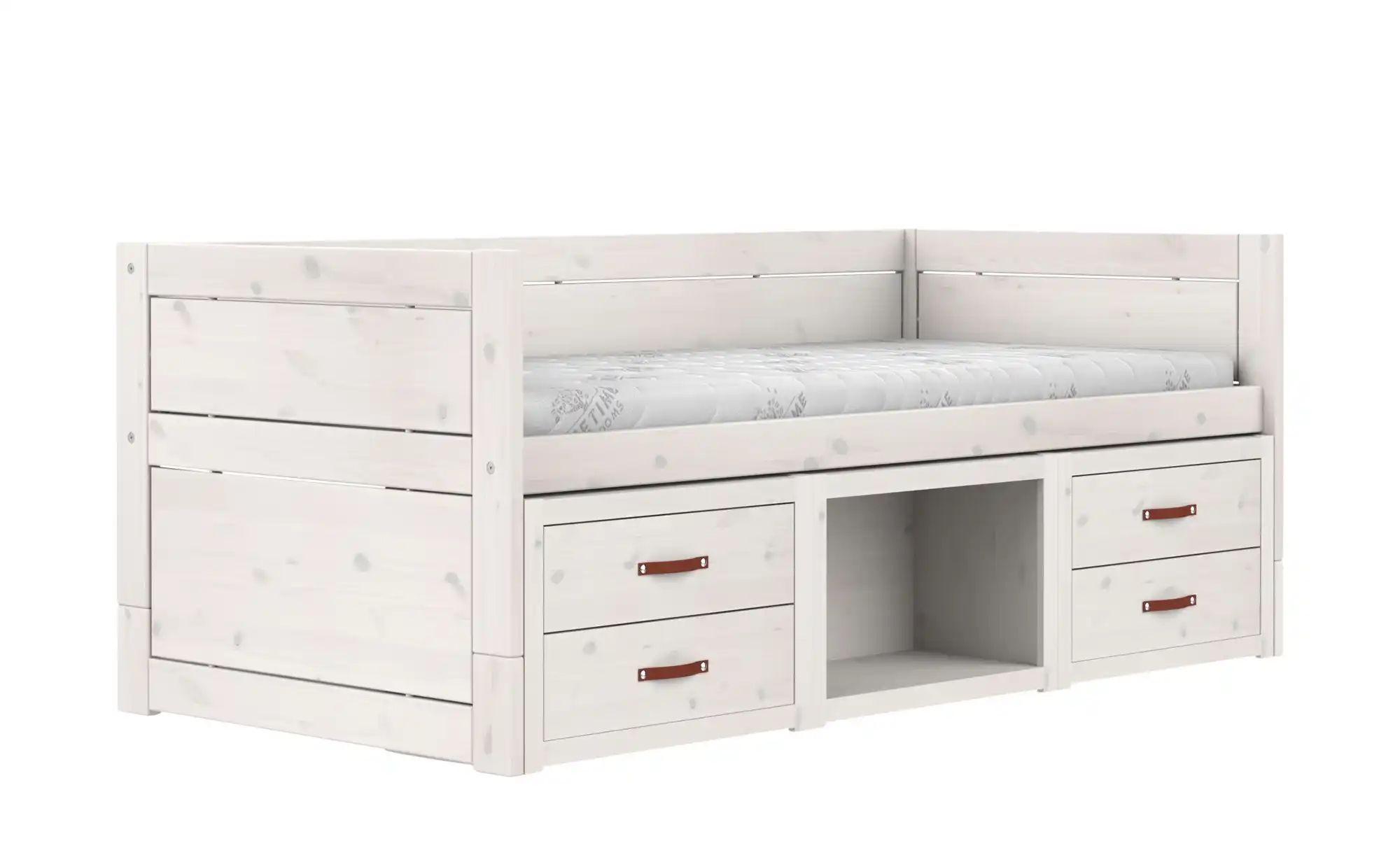 Lifetime Kojenbett mit Regalen  Basis ¦ weiß ¦ Maße (cm): B: 207 H: 83 T: 1 günstig online kaufen