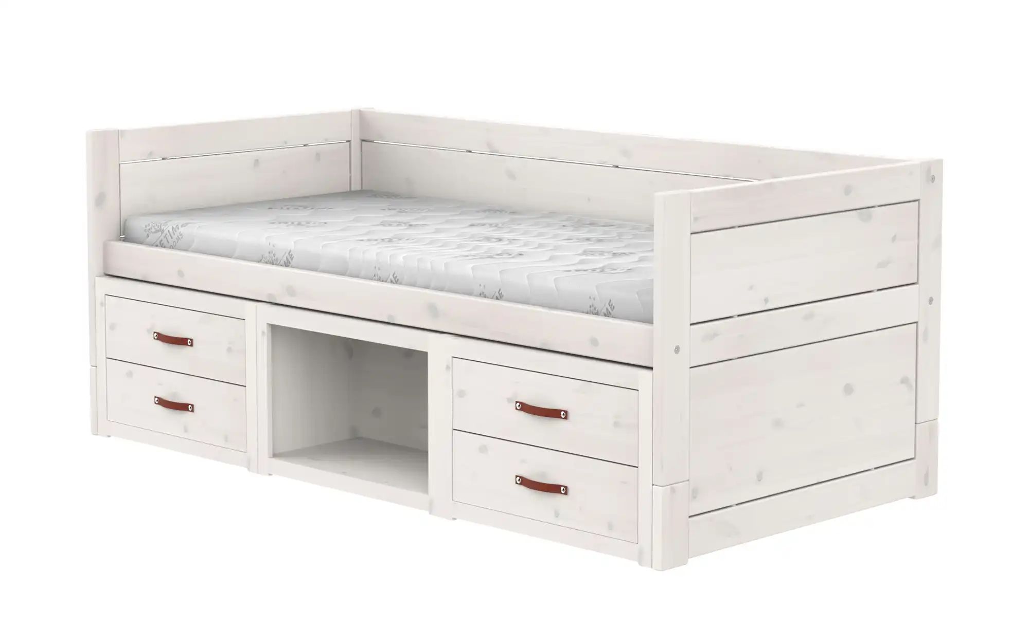 Lifetime Kojenbett mit Regalen  Basis ¦ weiß ¦ Maße (cm): B: 207 H: 83 T: 1 günstig online kaufen