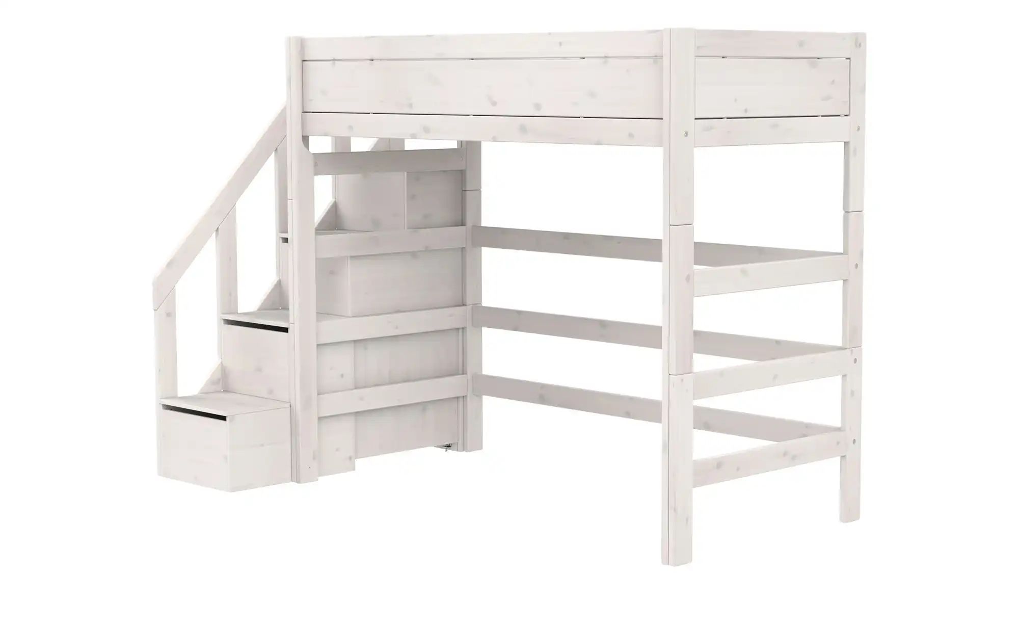 Thumbnail - Lifetime Hochbett mit Treppe Basis ¦ weiß ¦ Maße (cm): B: 257 H: 177 T: 132.0 Betten > Bettgestelle - Höffner