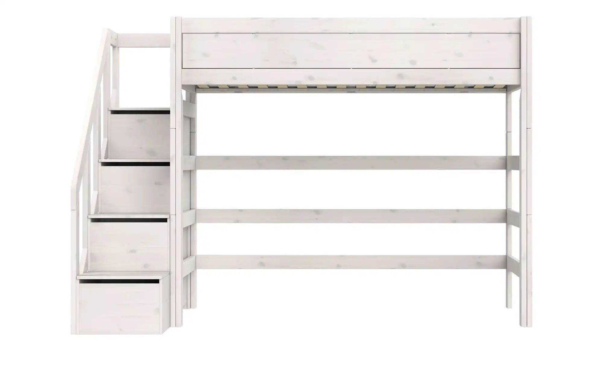 Thumbnail - Lifetime Hochbett mit Treppe Basis ¦ weiß ¦ Maße (cm): B: 257 H: 177 T: 132.0 Betten > Bettgestelle - Höffner