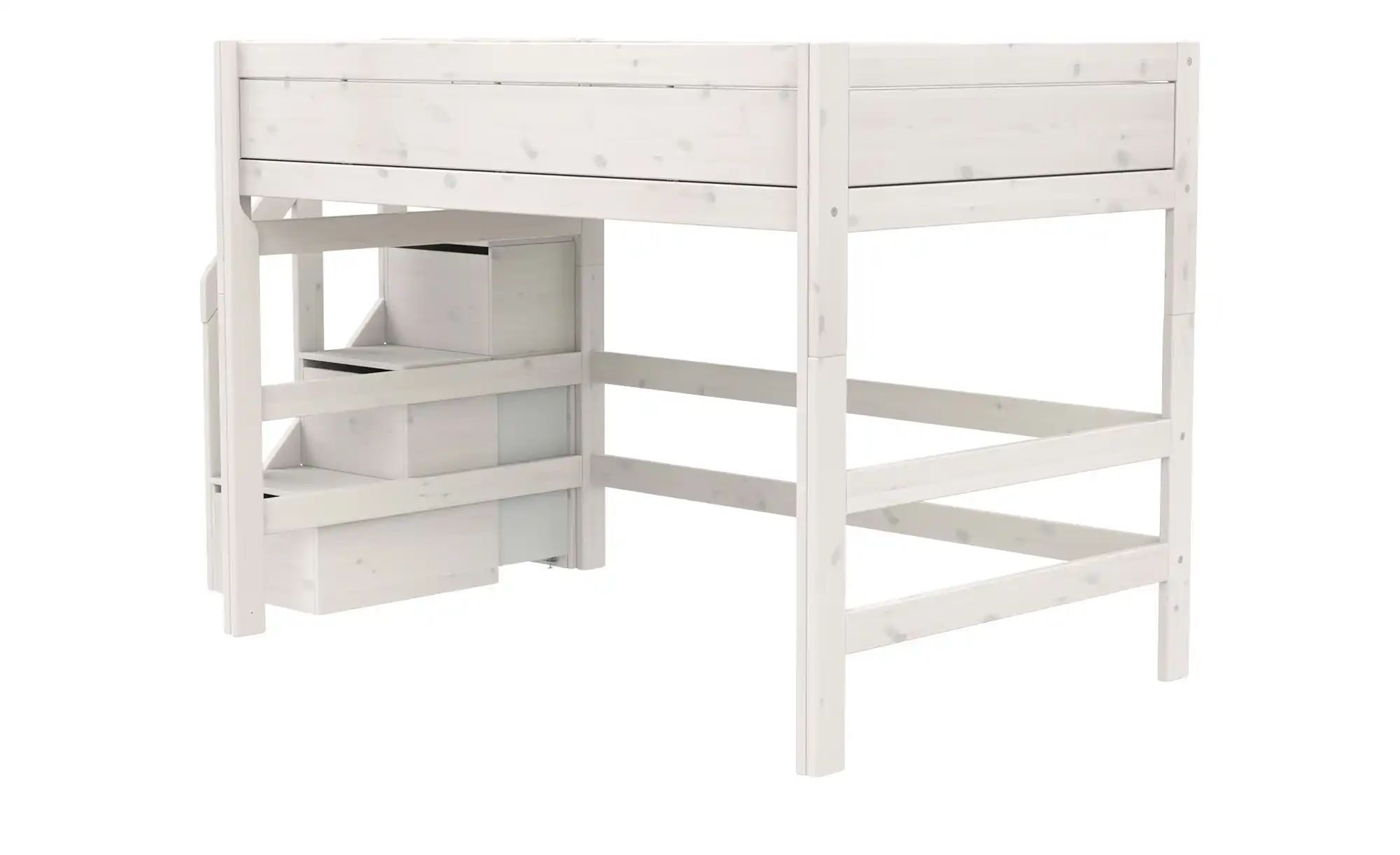 Lifetime Mittelhochbett mit Treppe  Original ¦ weiß ¦ Maße (cm): B: 257 H: günstig online kaufen