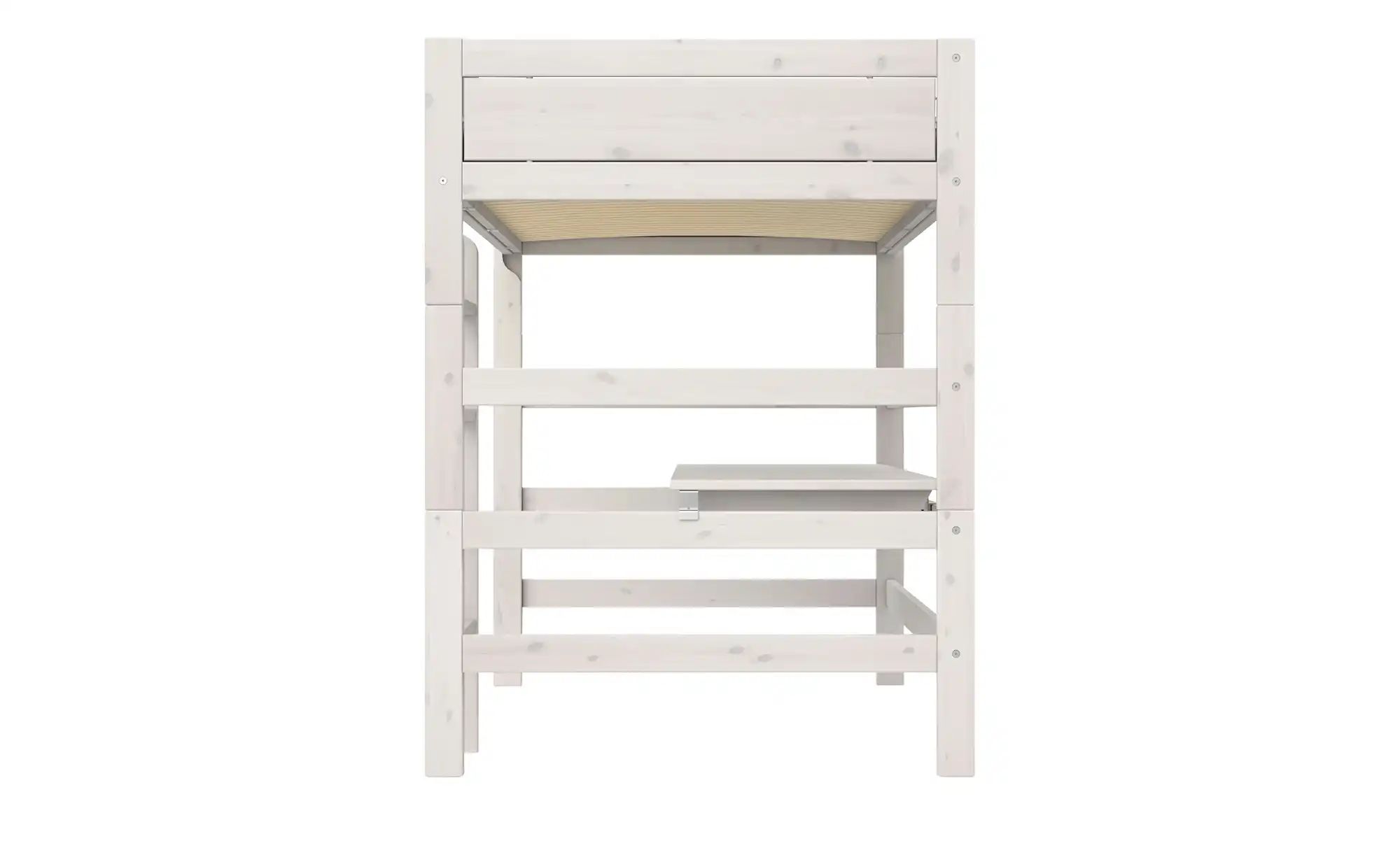 Thumbnail - Lifetime Hochbett mit Leiter und Schreibtisch 120cm Basis ¦ weiß ¦ Maße (cm): B: 207 H: 177 T: 132.0 Betten > Bettgeste...