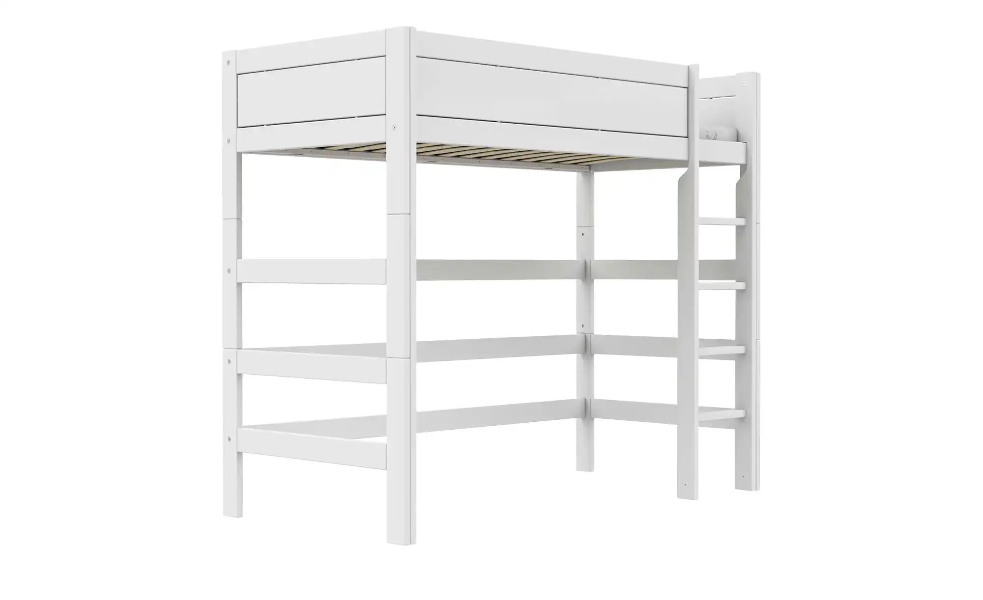 Lifetime Hochbett mit Leiter 120cm  Basis ¦ weiß ¦ Maße (cm): B: 207 H: 177 günstig online kaufen