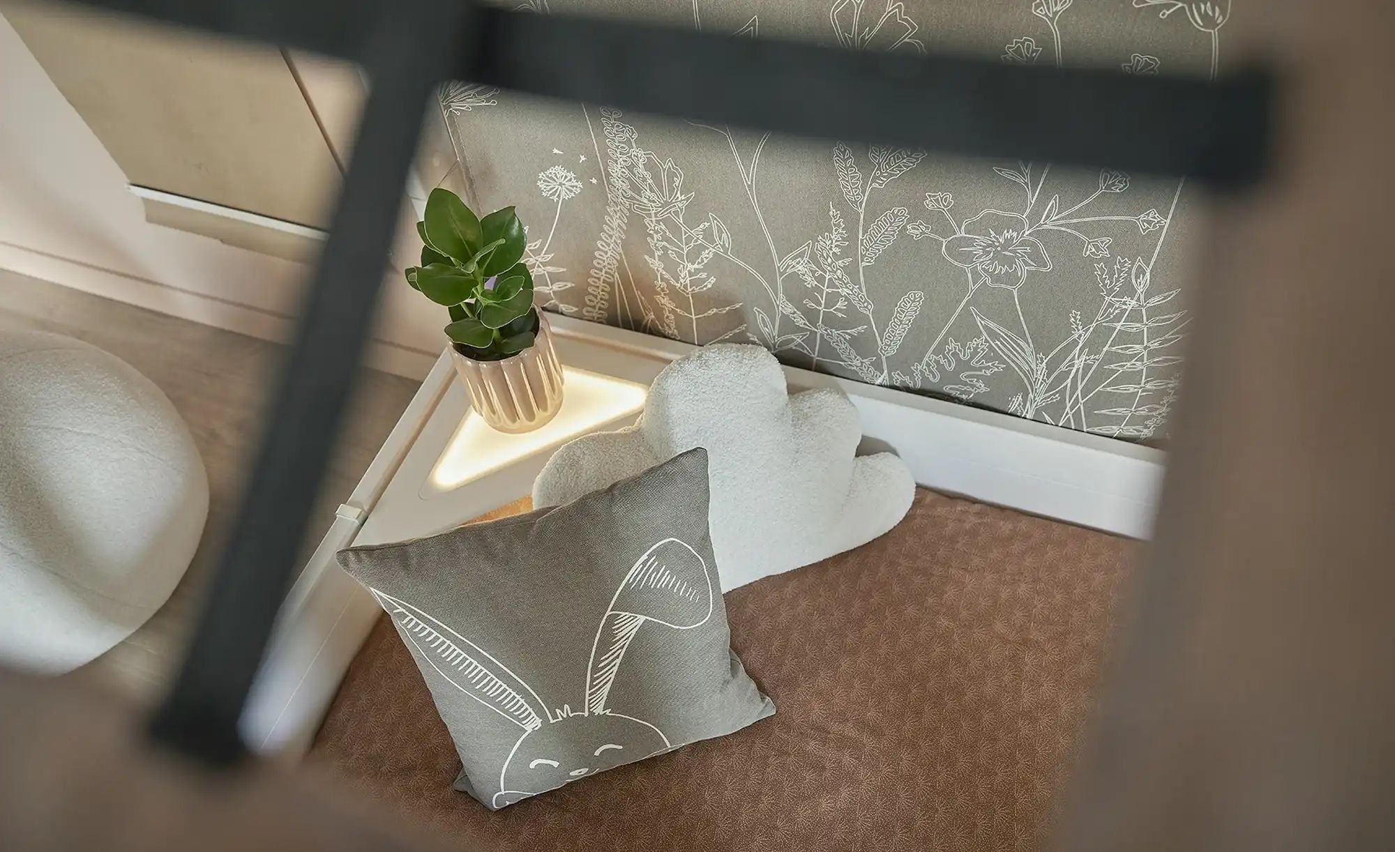 Lifetime Quadratisches Kissen  Happy Rabbit ¦ braun ¦ Maße (cm): H: 45 Deko günstig online kaufen