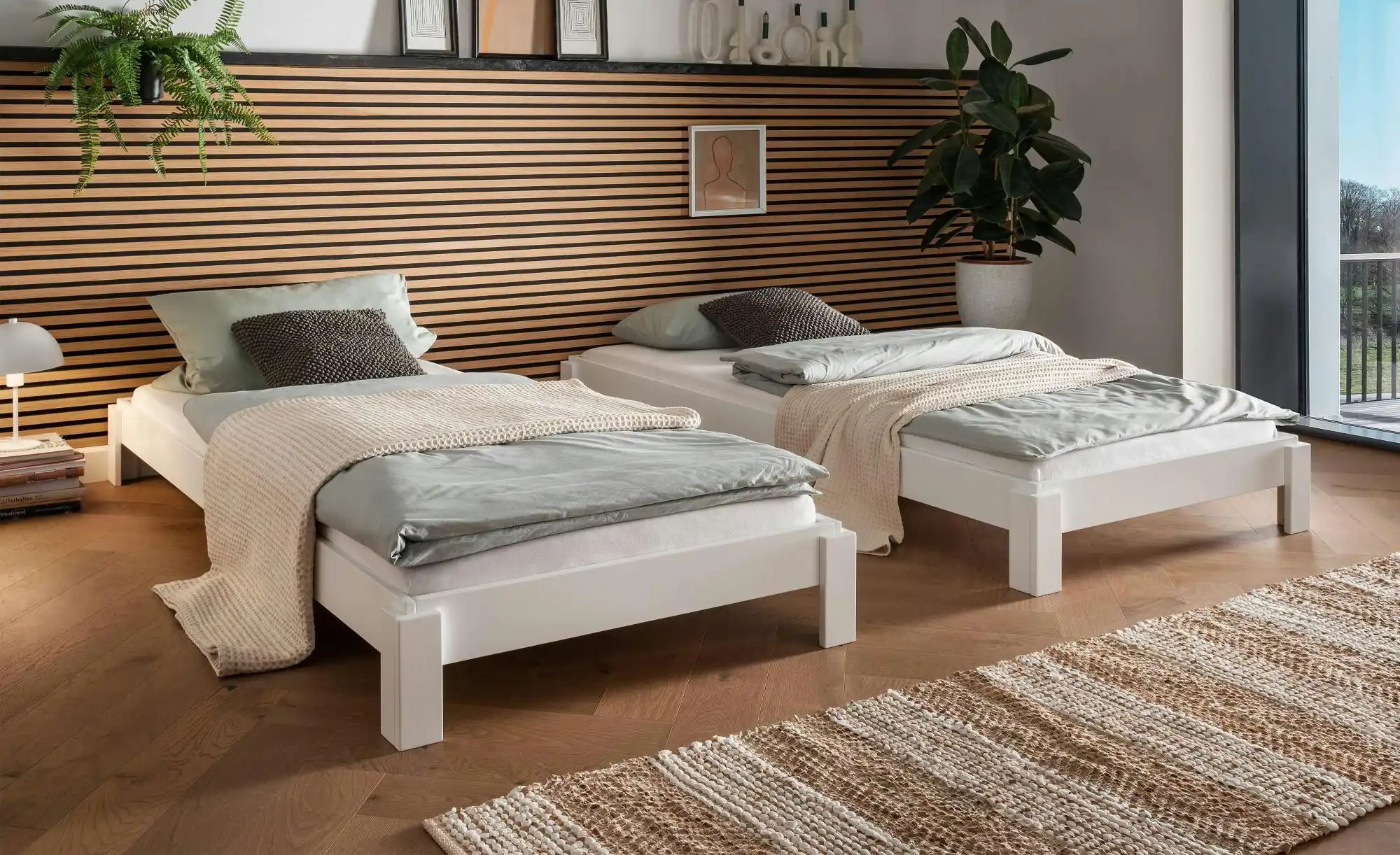 Stapelbett aus Massivholz Denver ¦ weiß ¦ Maße (cm): B: 98 H: 24 Betten > B günstig online kaufen