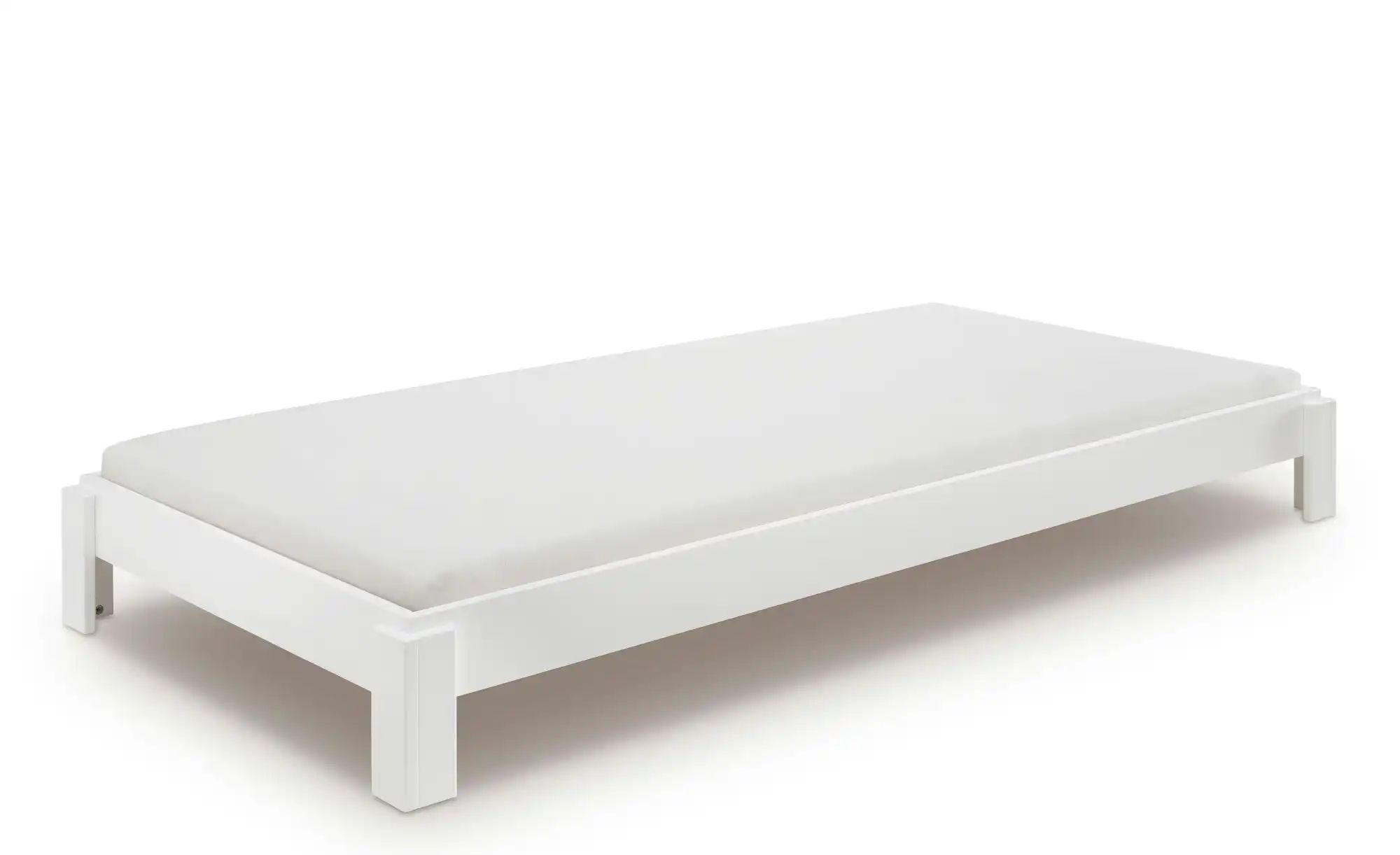 Stapelbett aus Massivholz Denver ¦ weiß ¦ Maße (cm): B: 98 H: 24 Betten > B günstig online kaufen