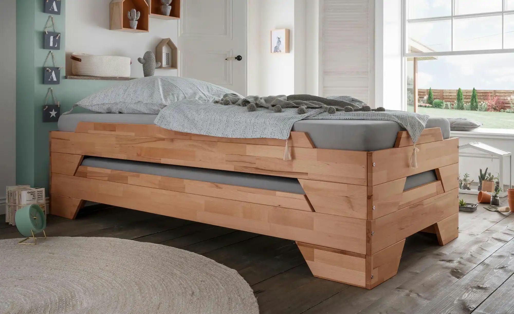 Stapelbett aus Massivholz Denver ¦ holzfarben ¦ Maße (cm): B: 95 H: 26 Bett günstig online kaufen