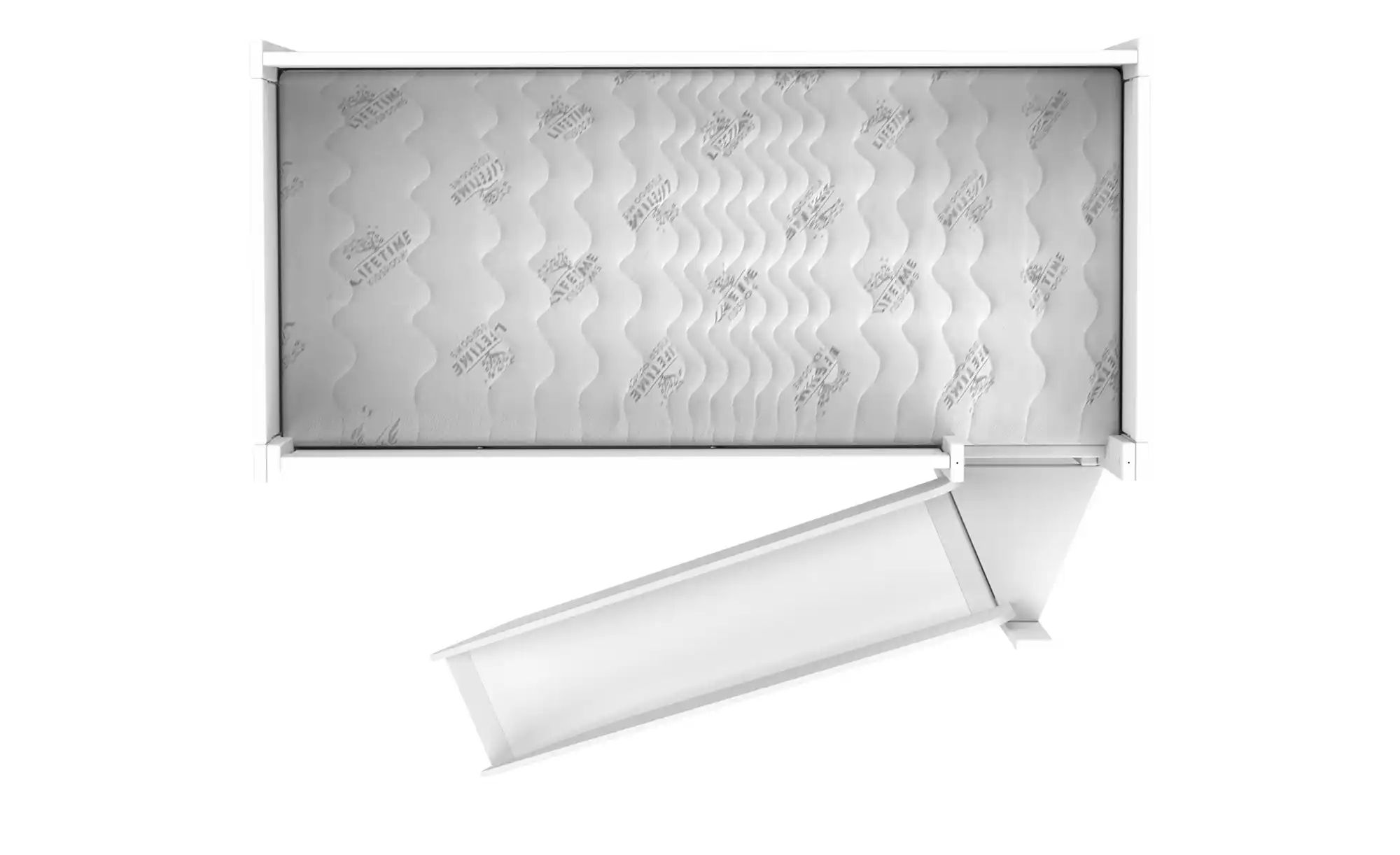 Lifetime Hochbett mit Rutsche  Basis ¦ weiß ¦ Maße (cm): B: 207 H: 128 T: 1 günstig online kaufen