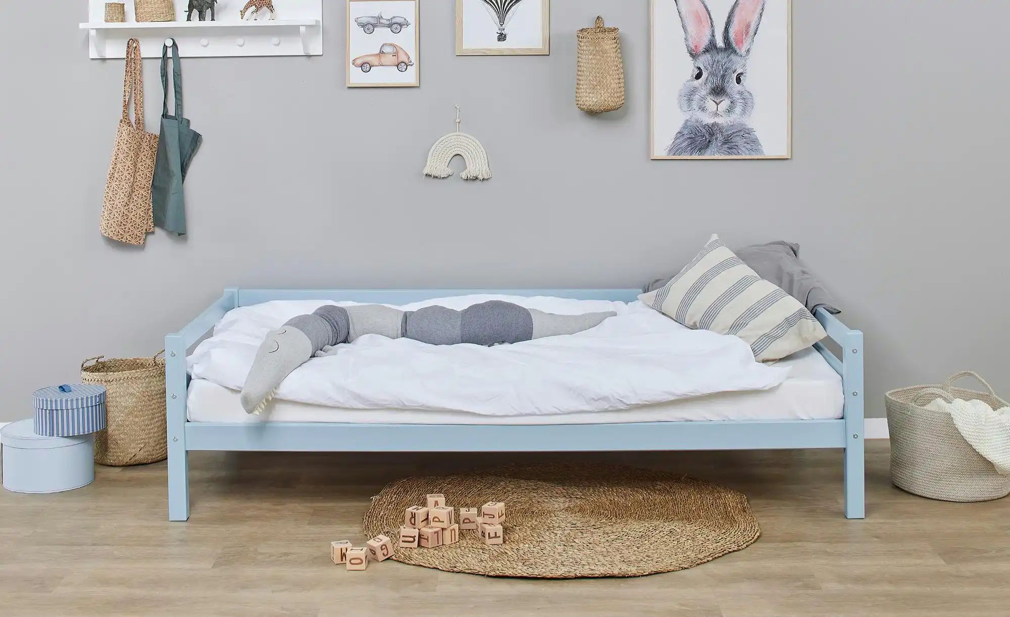 Hoppekids Bett  Eco Dream ¦ blau ¦ Maße (cm): B: 98 H: 56 Betten > Bettgest günstig online kaufen
