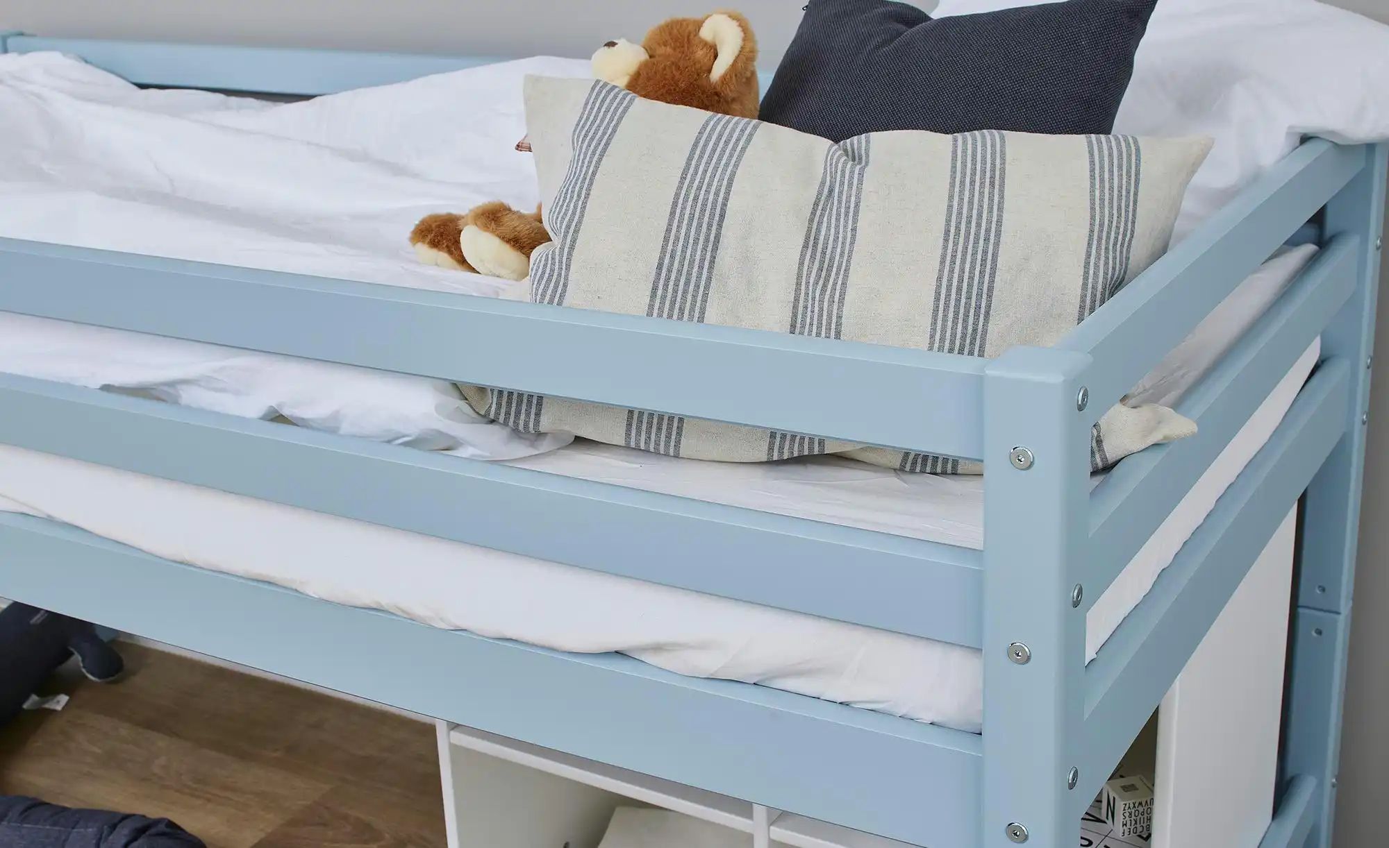 Hoppekids Hochbett  Eco Dream ¦ blau ¦ Maße (cm): B: 101 H: 105 Betten > Be günstig online kaufen