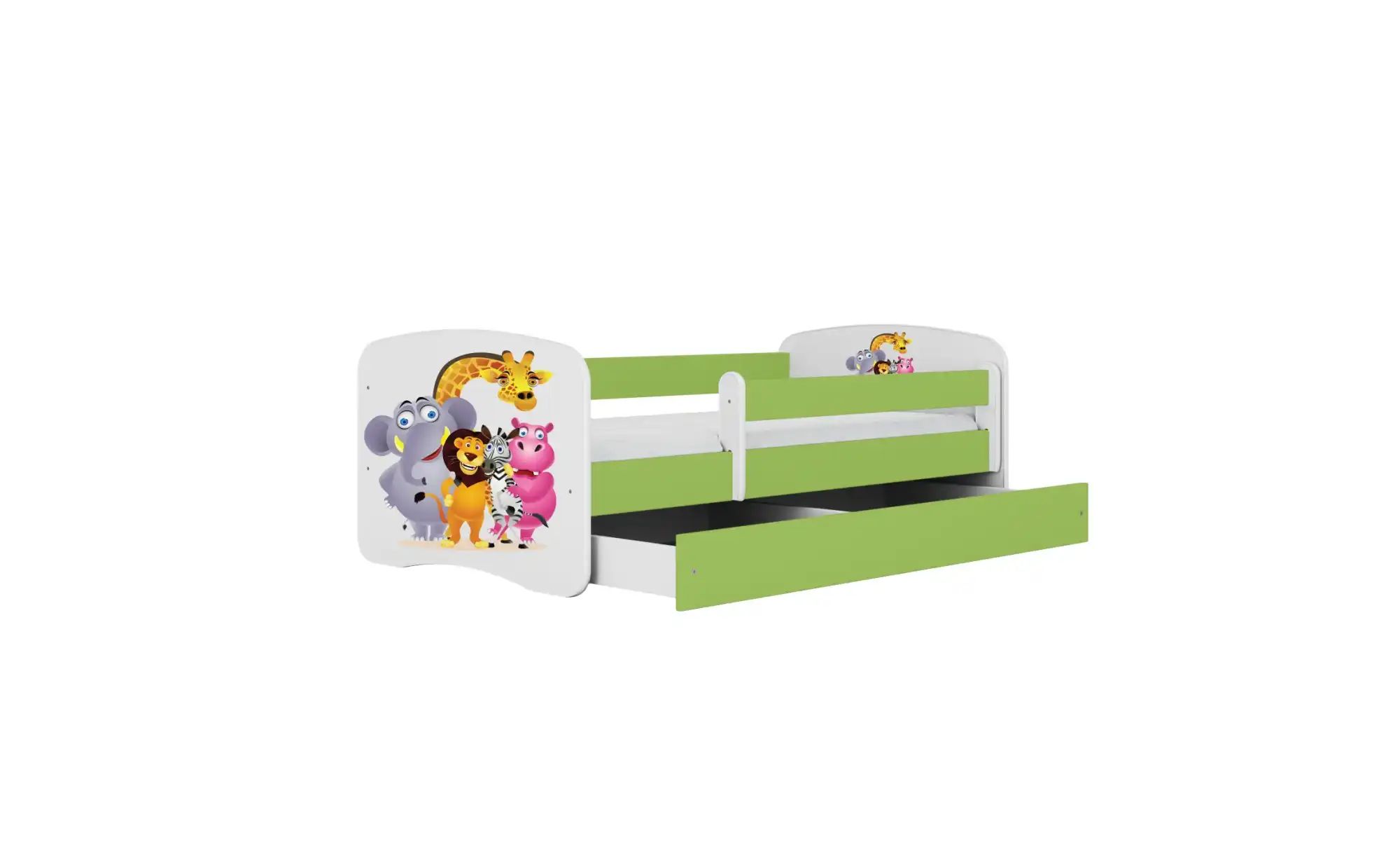Bett  Zoo ¦ grün ¦ Maße (cm): B: 184 H: 61 Betten > Bettgestelle - Höffner günstig online kaufen