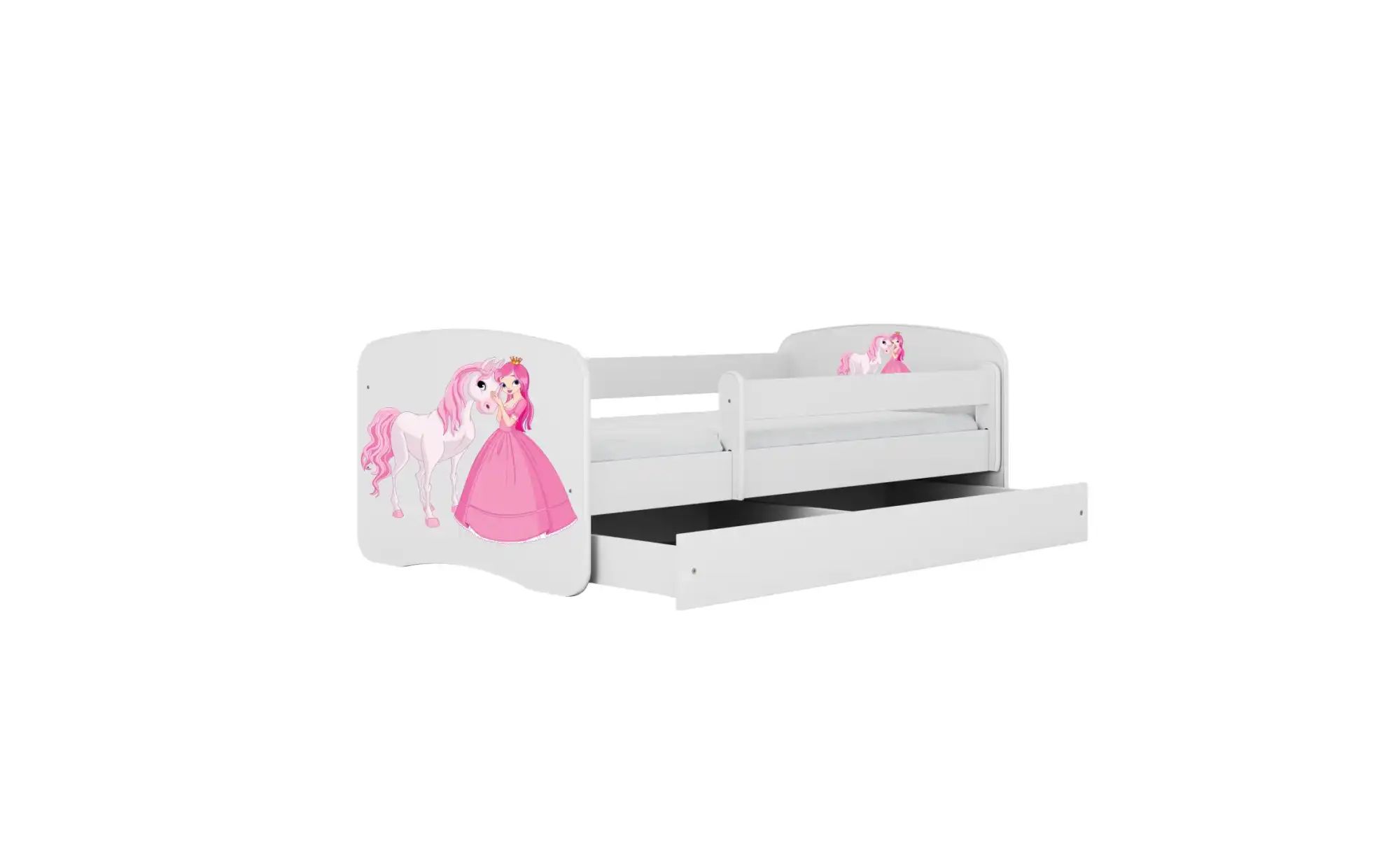 Thumbnail - Bett Prinzessin mit Pferd ¦ weiß ¦ Maße (cm): B: 90 H: 61 Betten > Bettgestelle - Höffner
