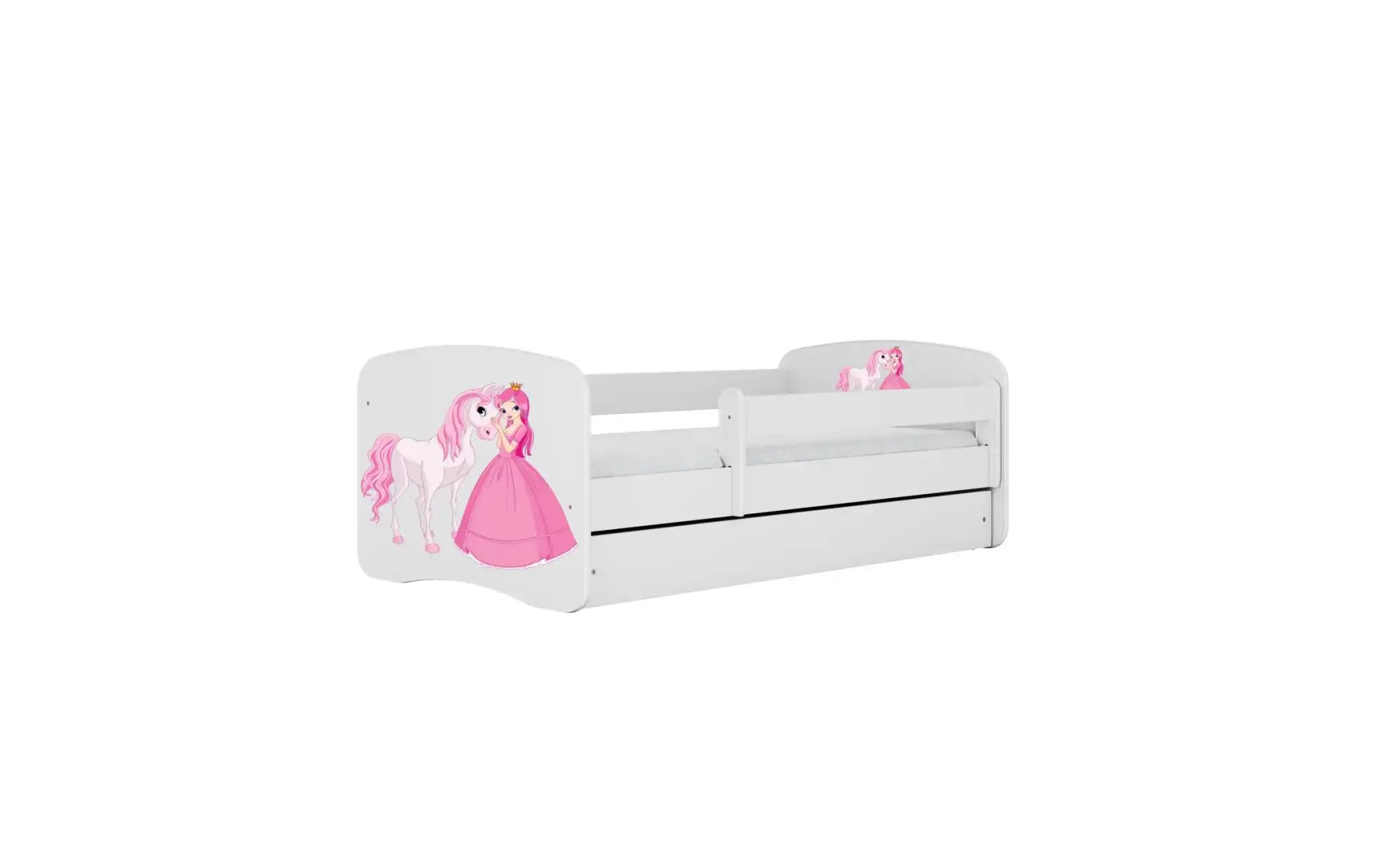 Bett  Prinzessin mit Pferd ¦ weiß ¦ Maße (cm): B: 184 H: 61 Betten > Bettge günstig online kaufen